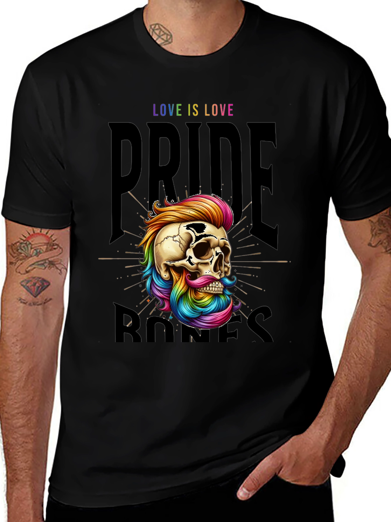 Pride Bones Tee - Love Is Love