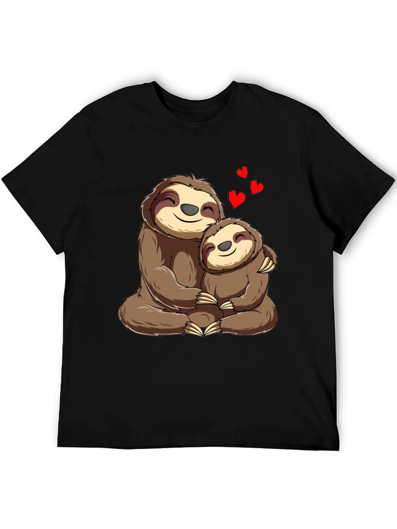 Sloth Mama & Baby Hug T-Shirt: Heartfelt Comfort
