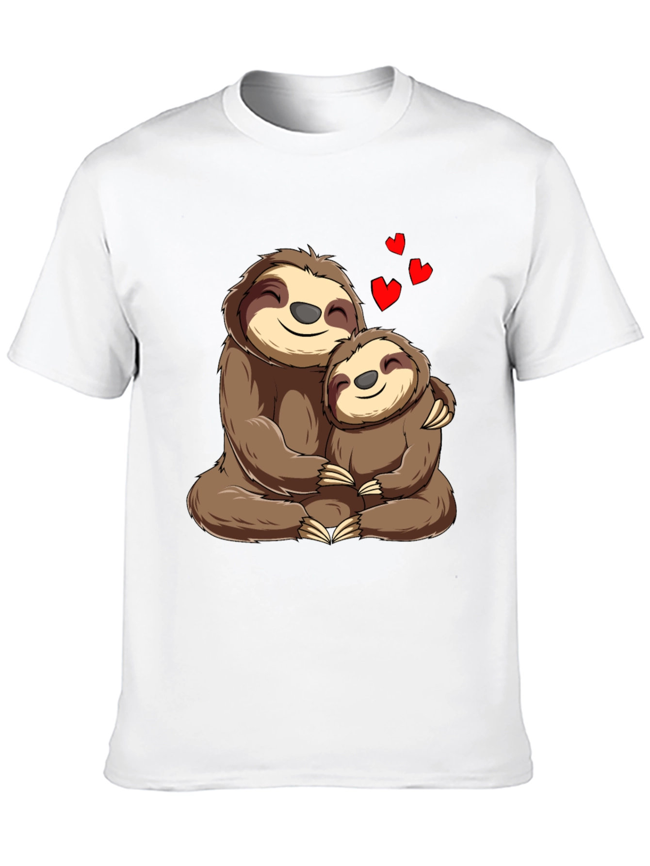 Sloth Mama & Baby Hug T-Shirt: Heartfelt Comfort