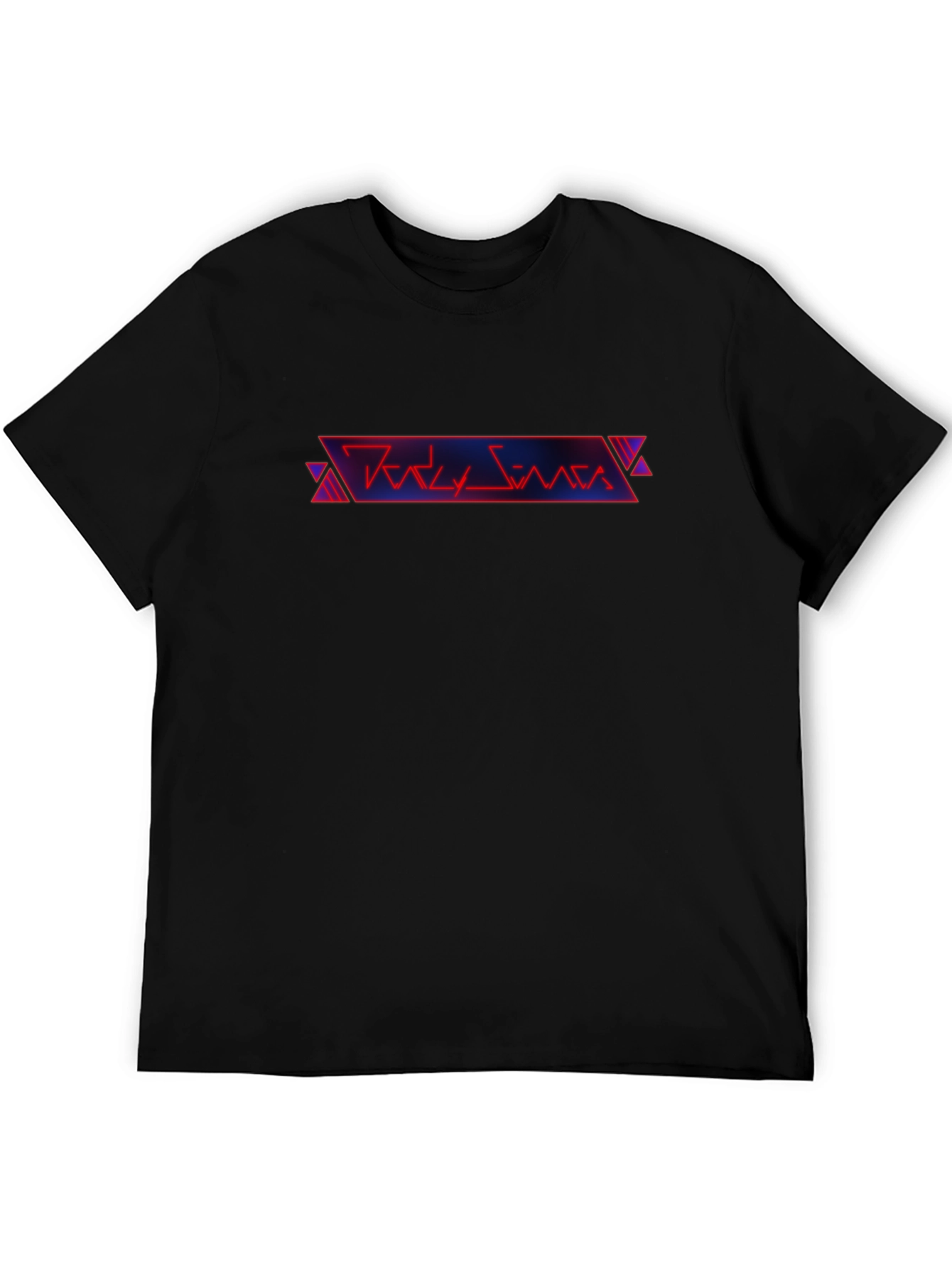 Retro 80s Style Black T-Shirt