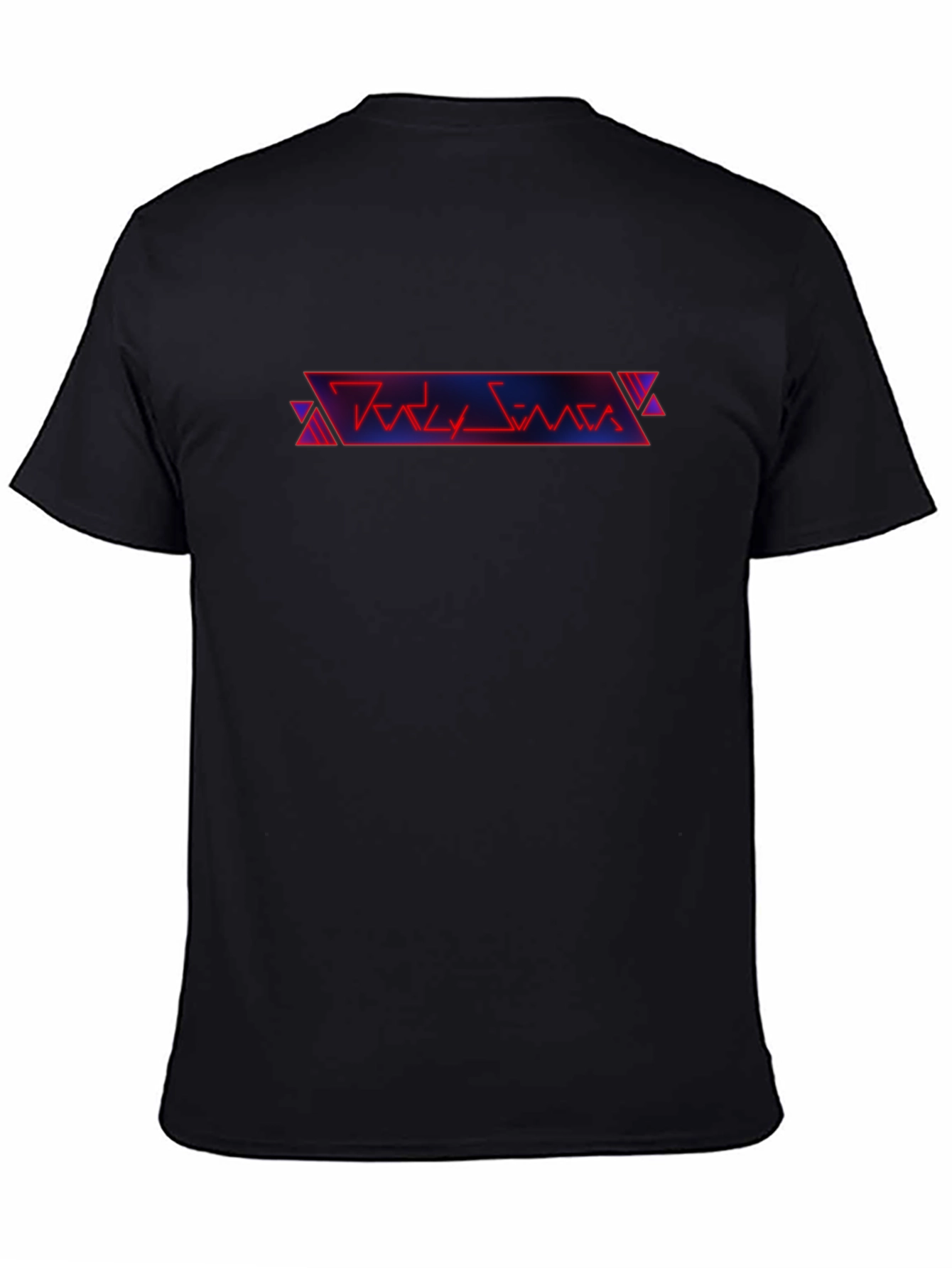 Retro 80s Style Black T-Shirt