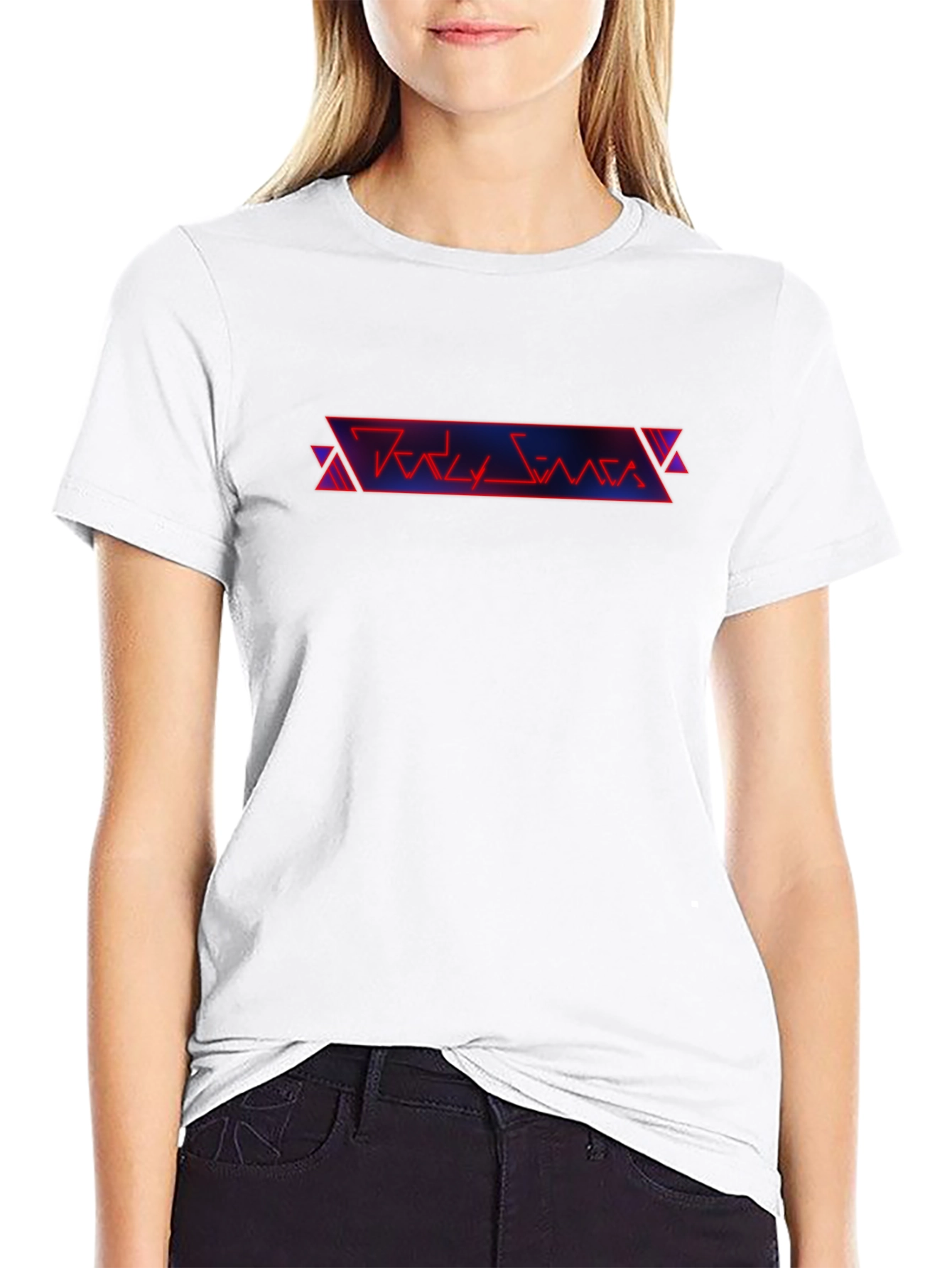 Retro 80s Style Black T-Shirt