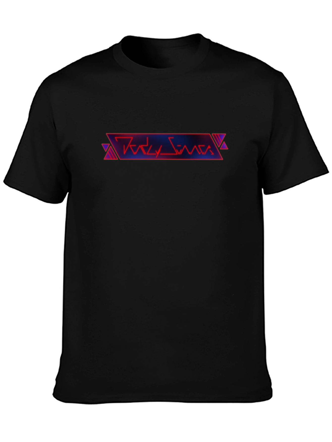 Retro 80s Style Black T-Shirt