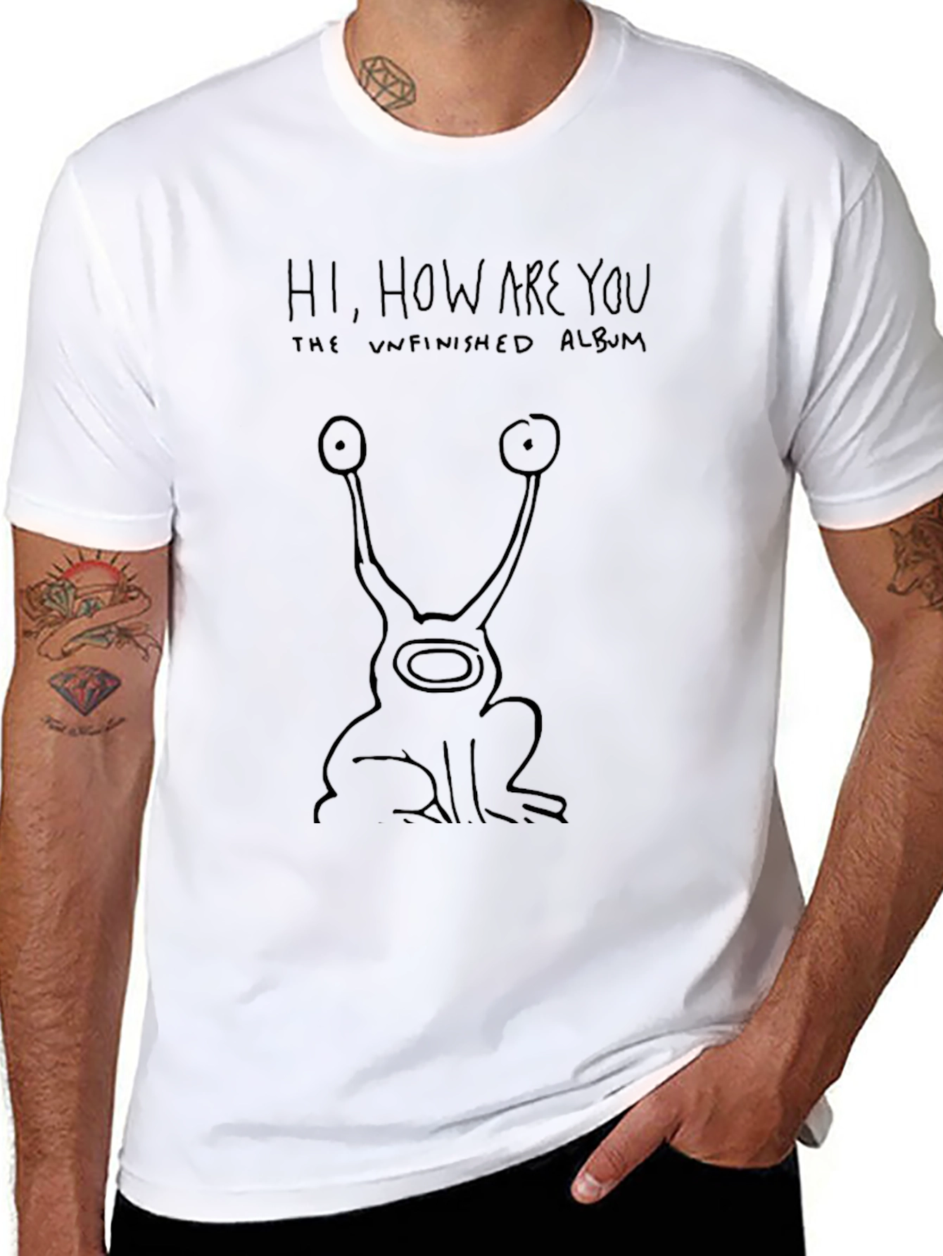 Hi How Are You? The Unfinished Album Black T-Shirt