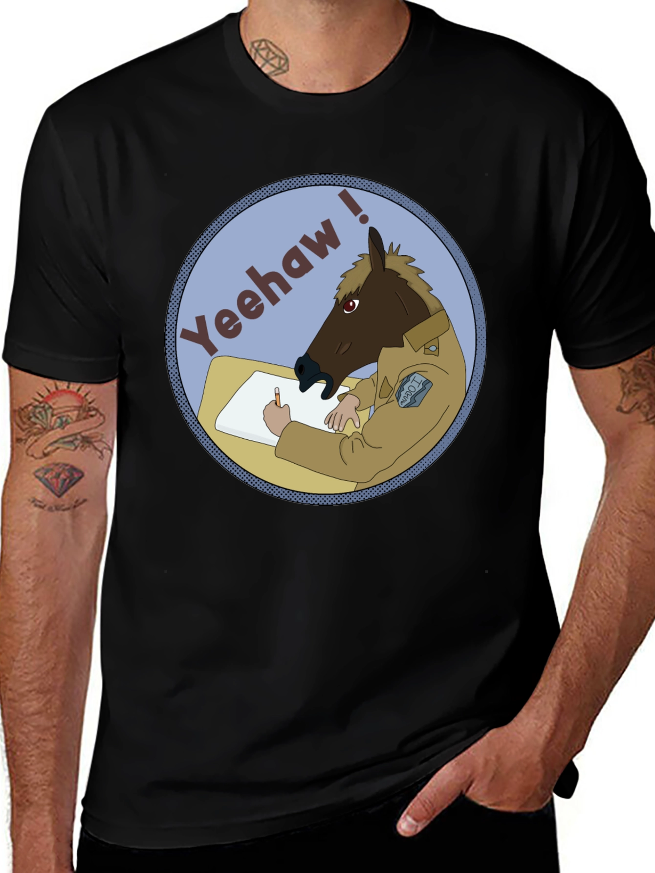 Yeehaw Horse T-Shirt - Funny Graphic Tee