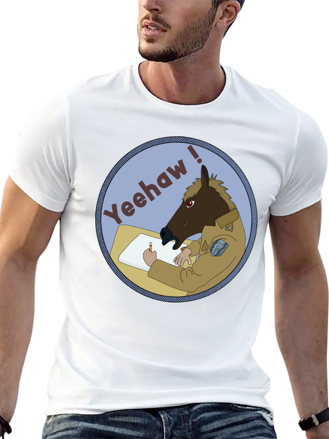 Yeehaw Horse T-Shirt - Funny Graphic Tee