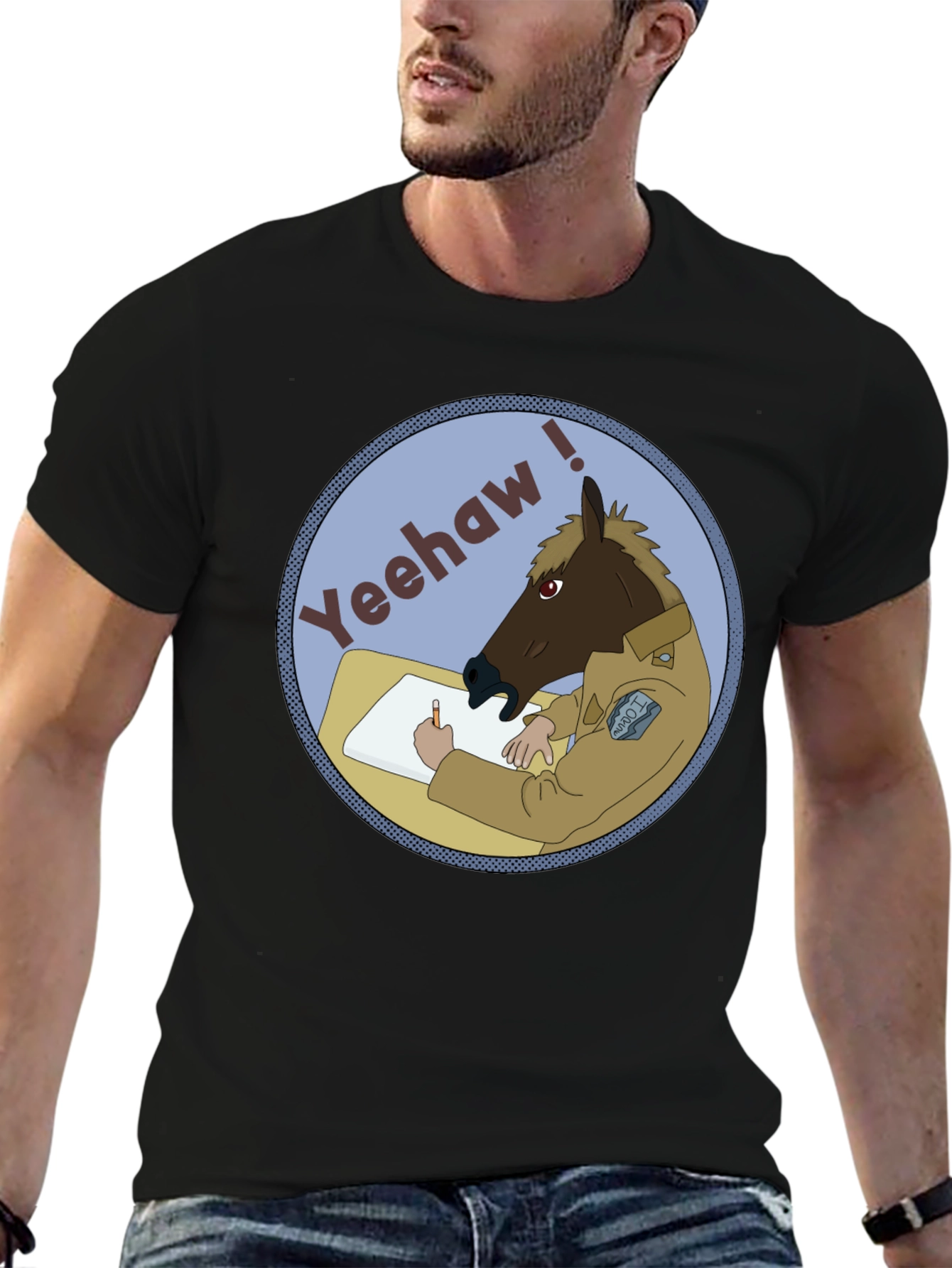 Yeehaw Horse T-Shirt - Funny Graphic Tee