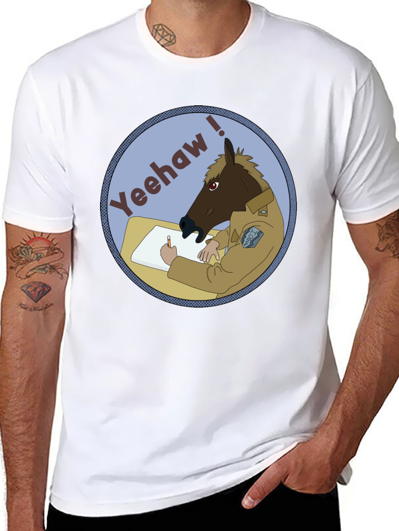 Yeehaw Horse T-Shirt - Funny Graphic Tee