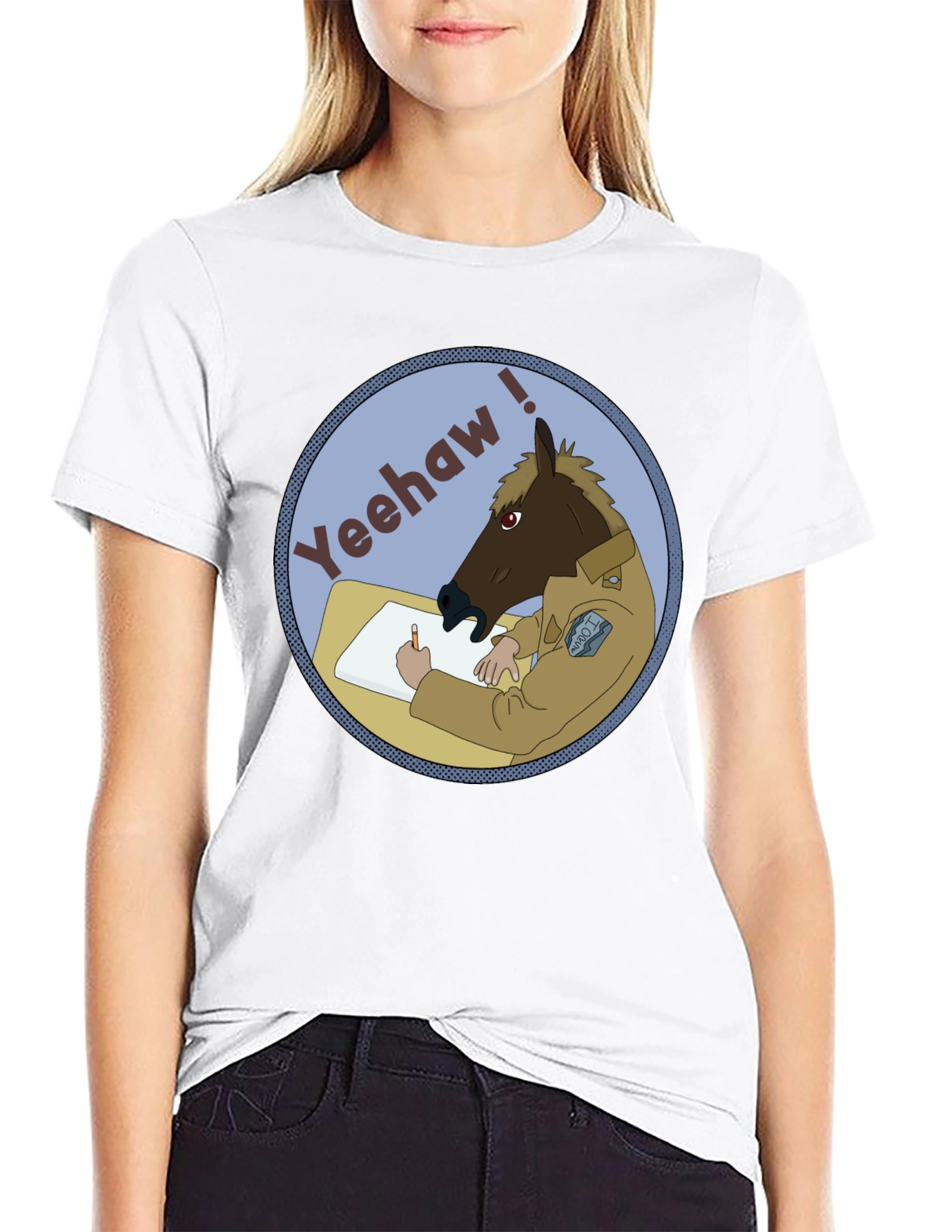 Yeehaw Horse T-Shirt - Funny Graphic Tee