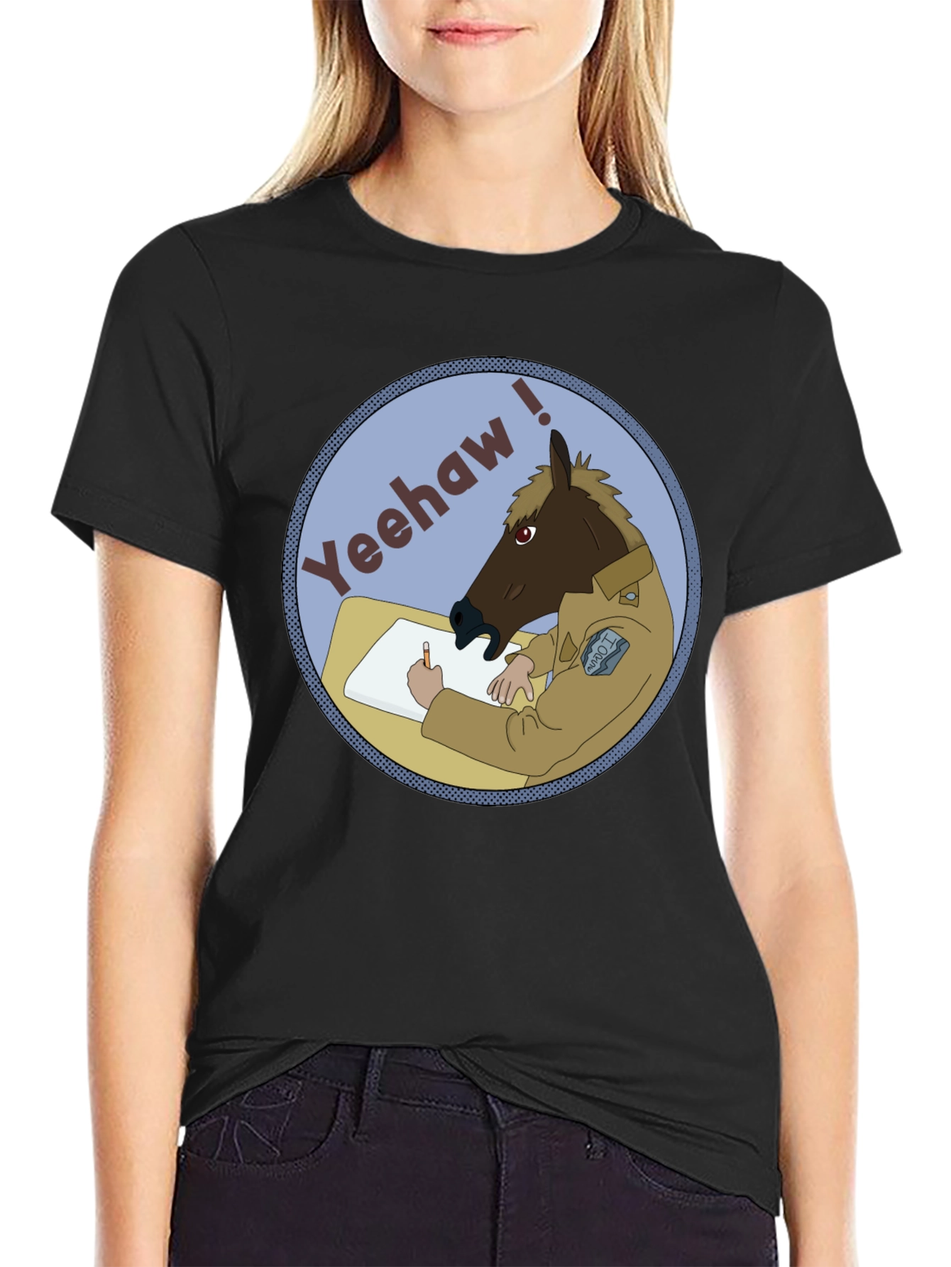 Yeehaw Horse T-Shirt - Funny Graphic Tee