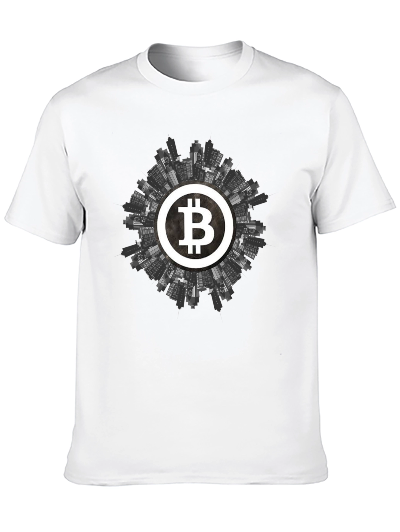 Bitcoin Cityscape Graphic Tee - Crypto Apparel