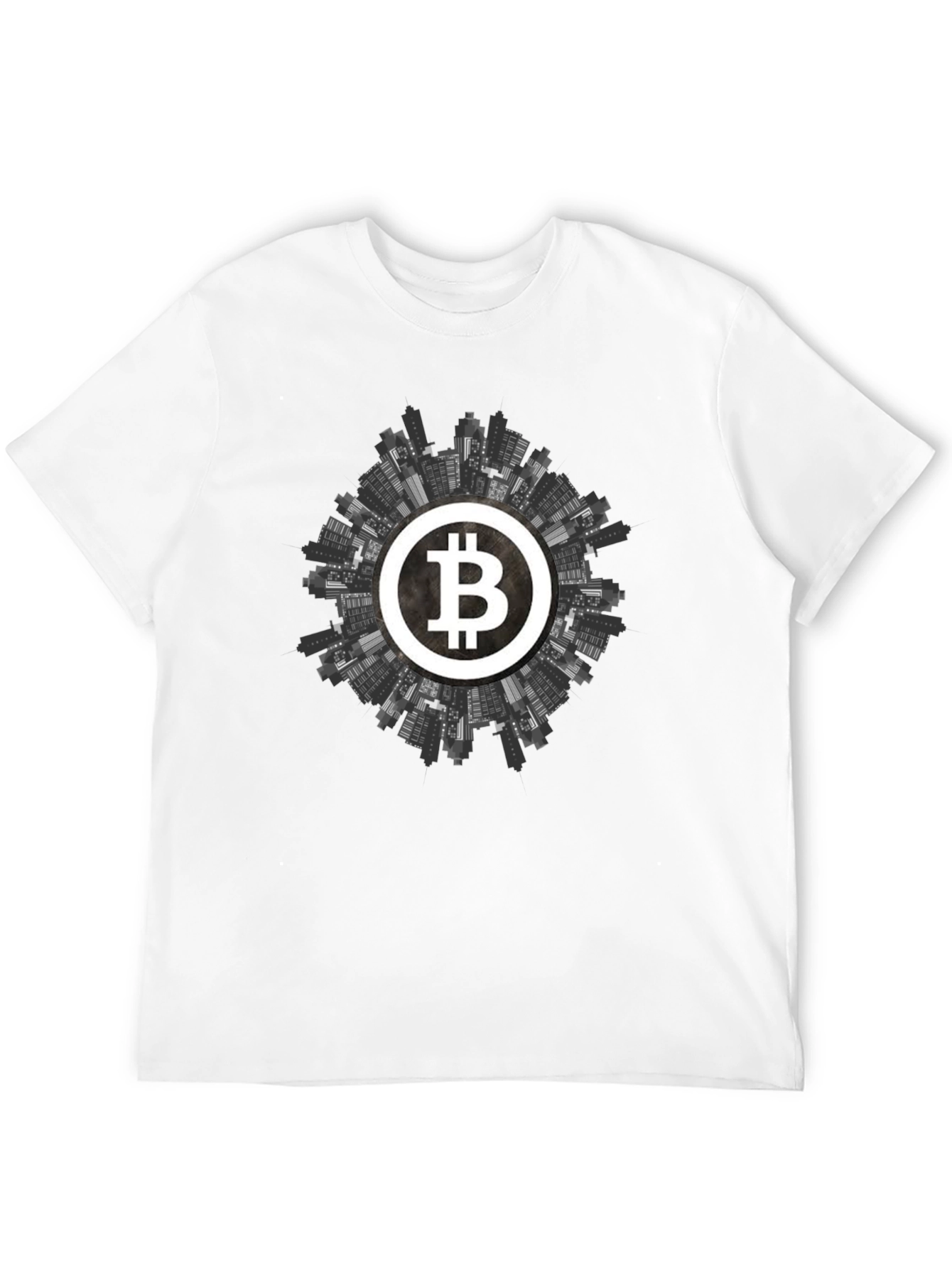 Bitcoin Cityscape Graphic Tee - Crypto Apparel