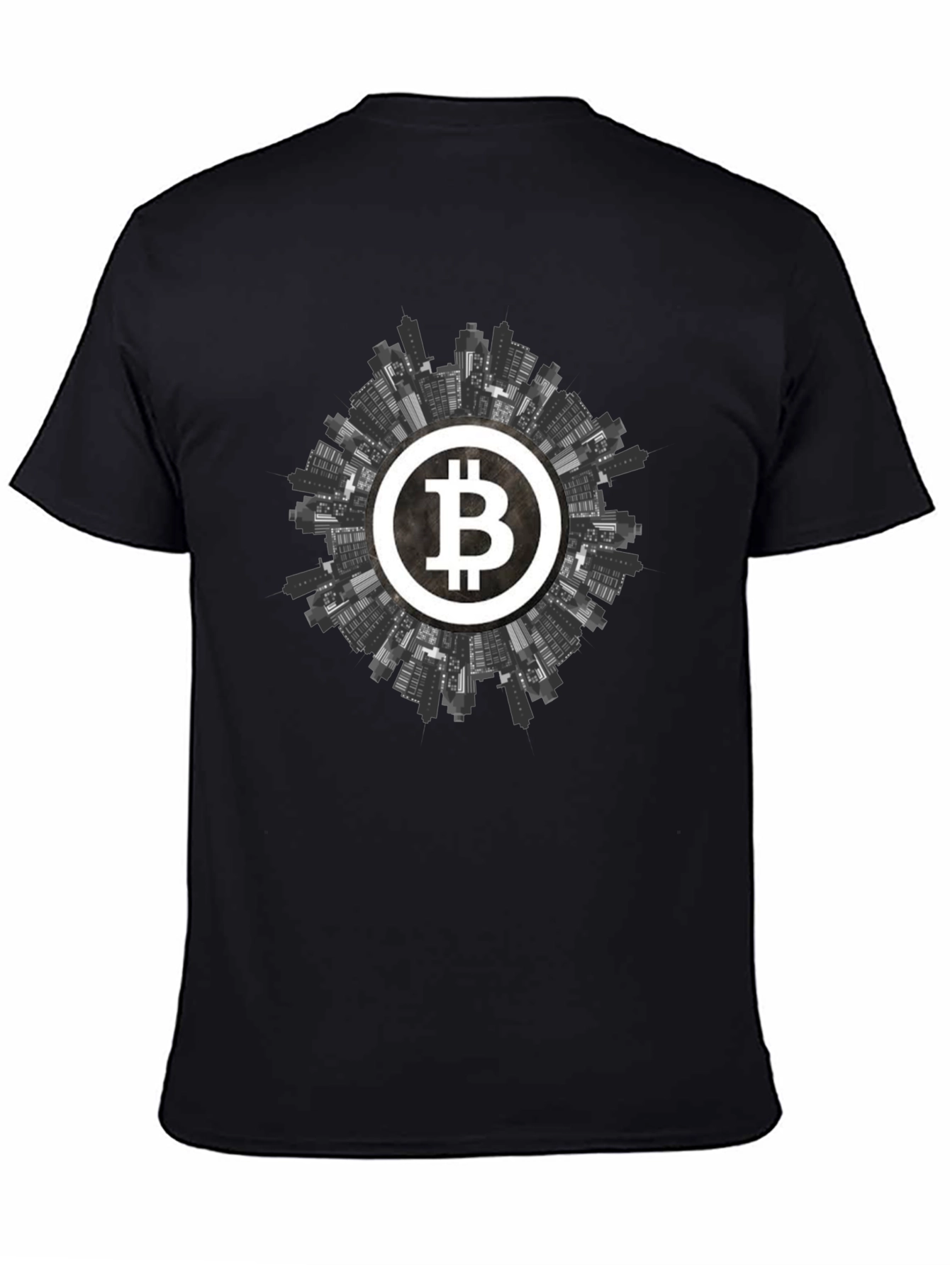 Bitcoin Cityscape Graphic Tee - Crypto Apparel