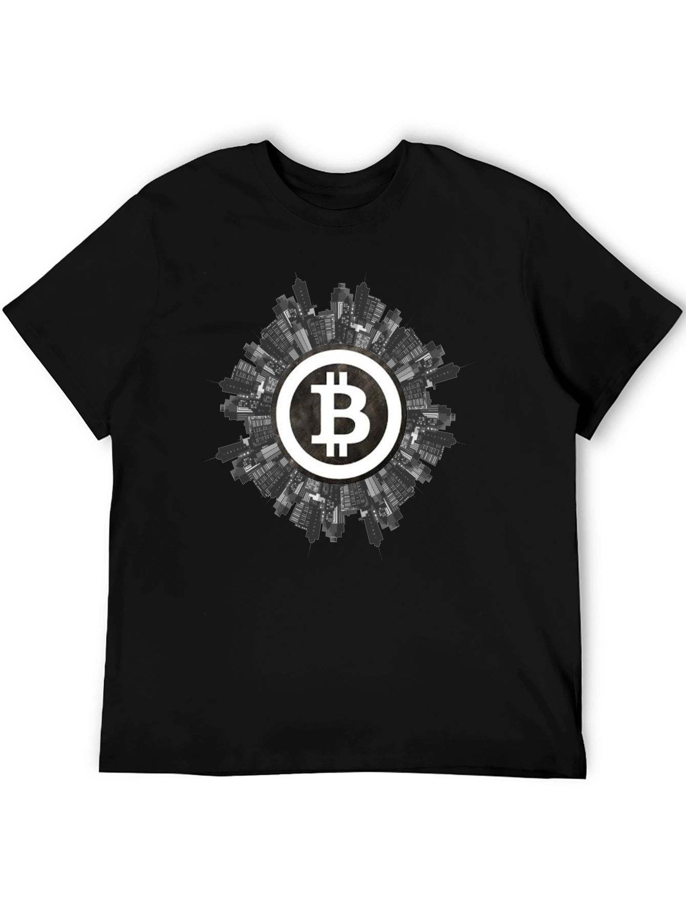 Bitcoin Cityscape Graphic Tee - Crypto Apparel
