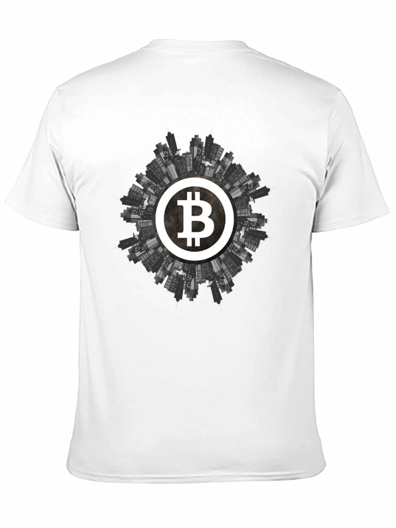Bitcoin Cityscape Graphic Tee - Crypto Apparel