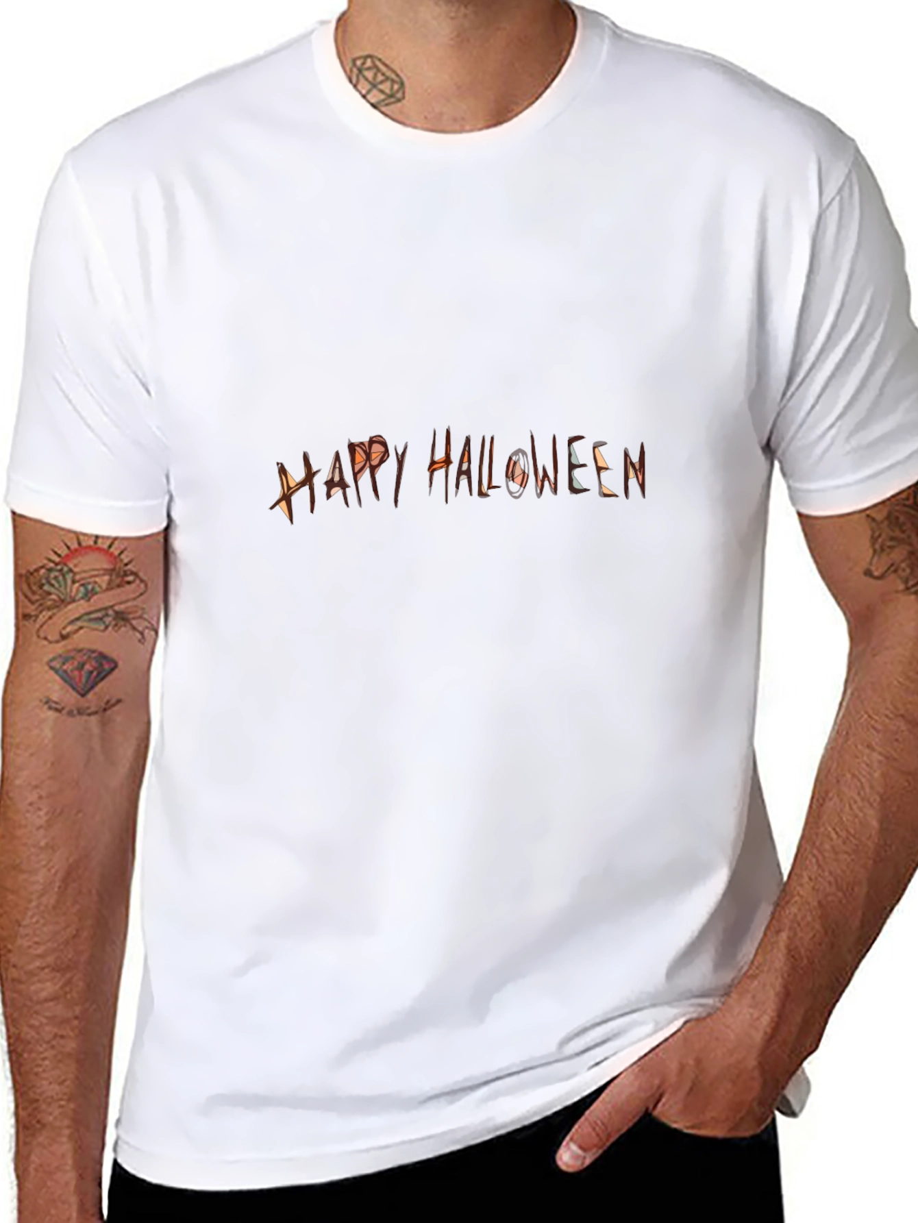 Happy Halloween Black T-Shirt - Spooky Season Apparel