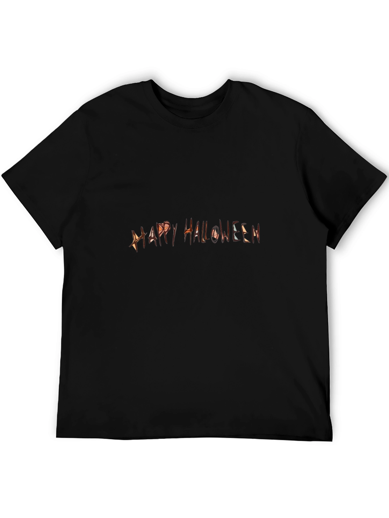 Happy Halloween Black T-Shirt - Spooky Season Apparel