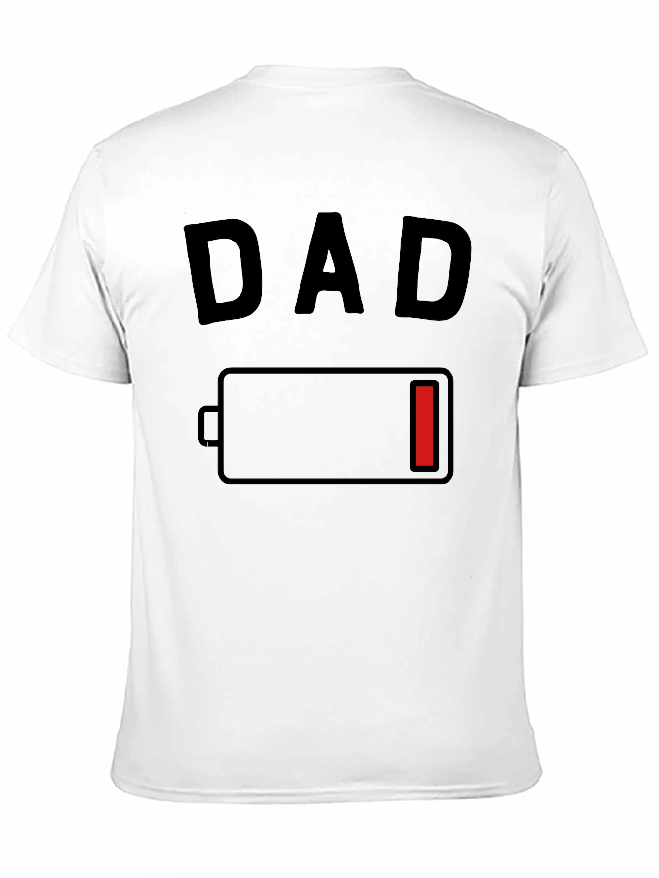 Dad Low Battery Graphic T-Shirt