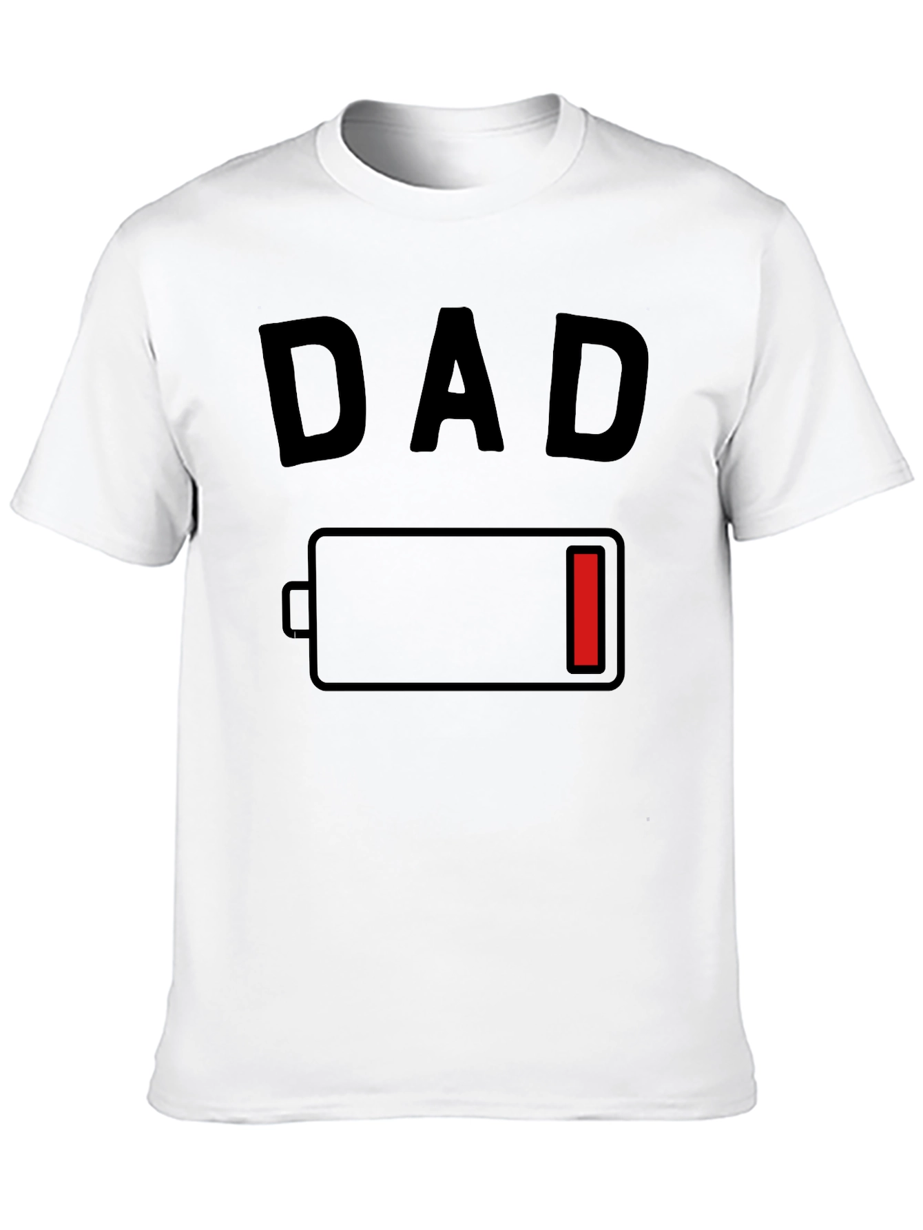 Dad Low Battery Graphic T-Shirt