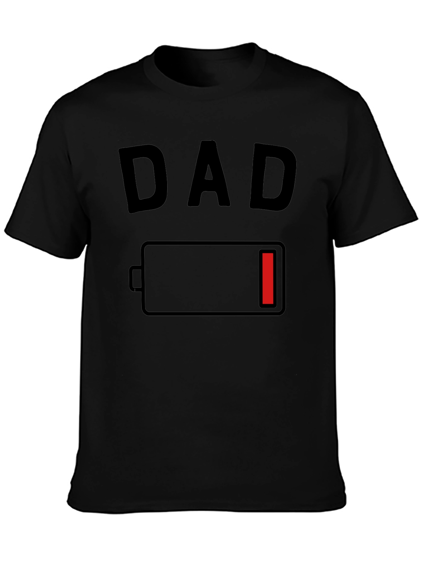 Dad Low Battery Graphic T-Shirt
