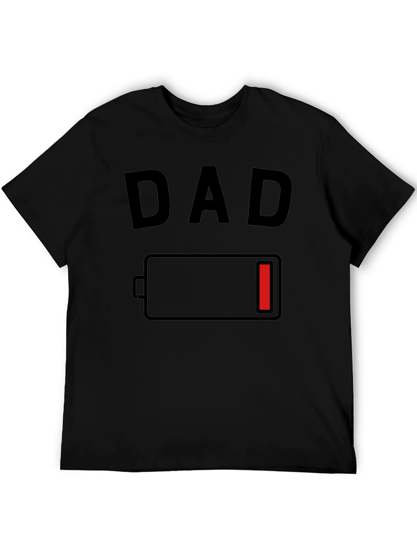 Dad Low Battery Graphic T-Shirt