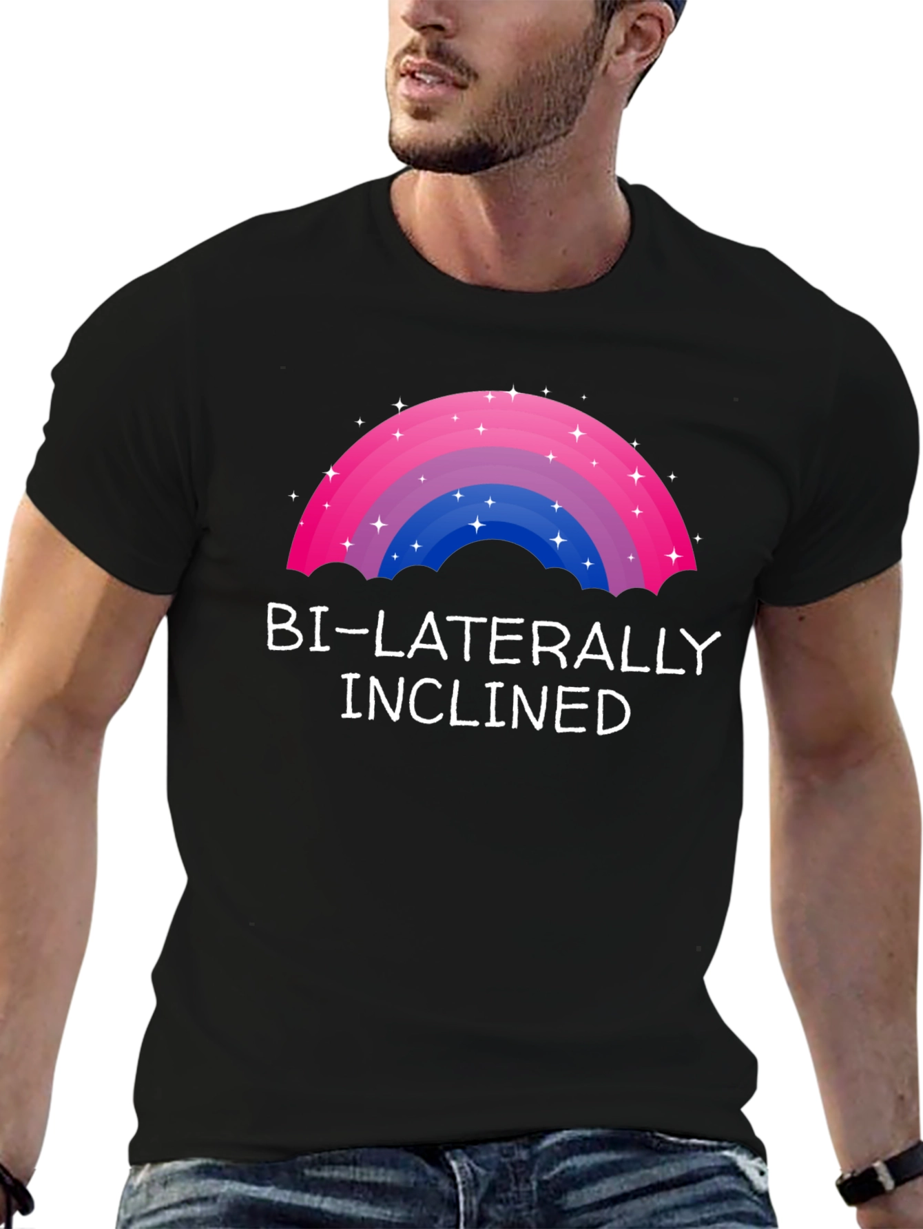 Bi-Laterally Inclined Bi Pride T-Shirt