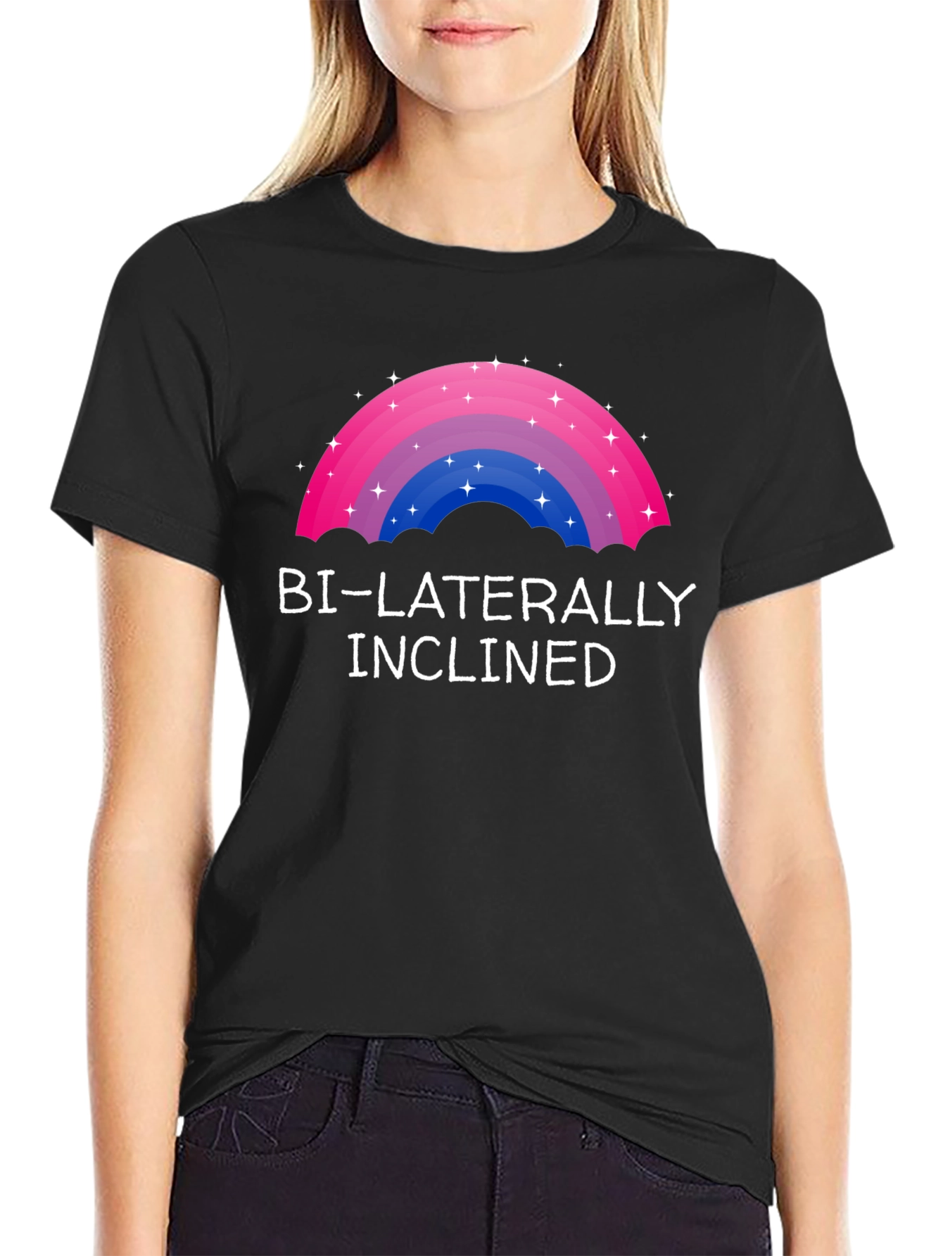 Bi-Laterally Inclined Bi Pride T-Shirt