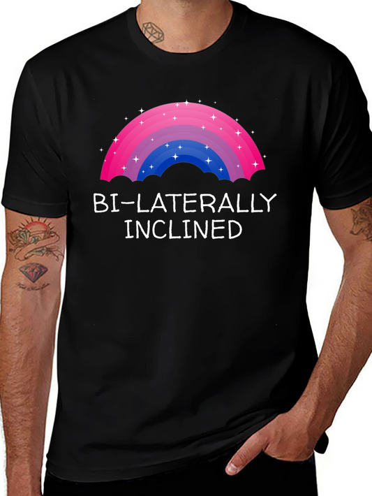 Bi-Laterally Inclined Bi Pride T-Shirt