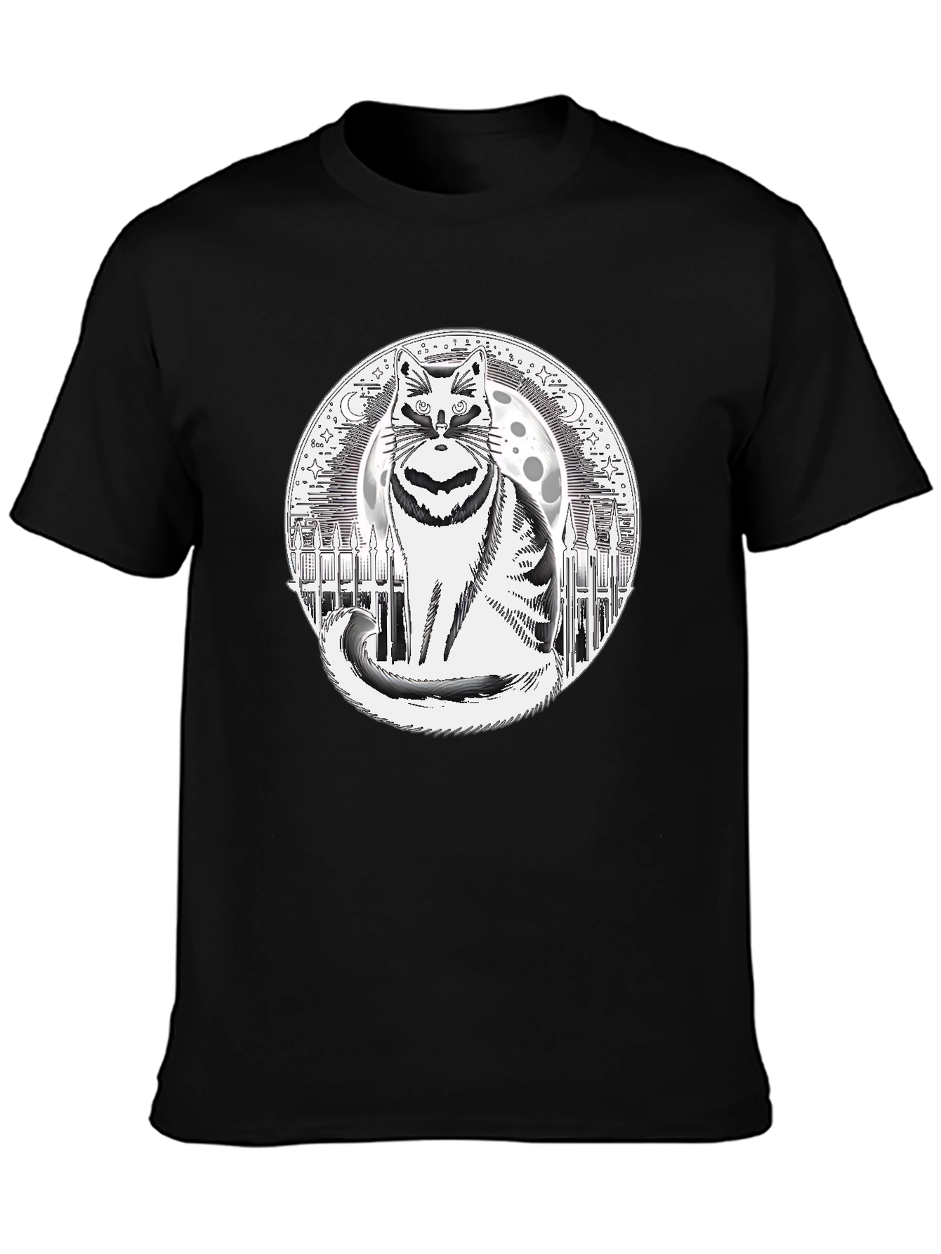 Raccoon Moon Mens Graphic T-Shirt