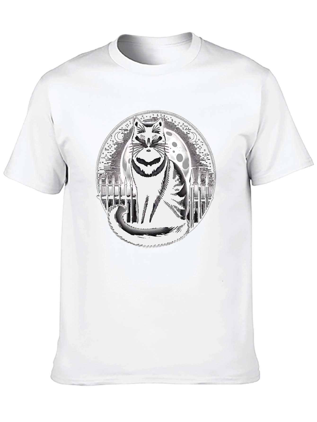 Raccoon Moon Mens Graphic T-Shirt