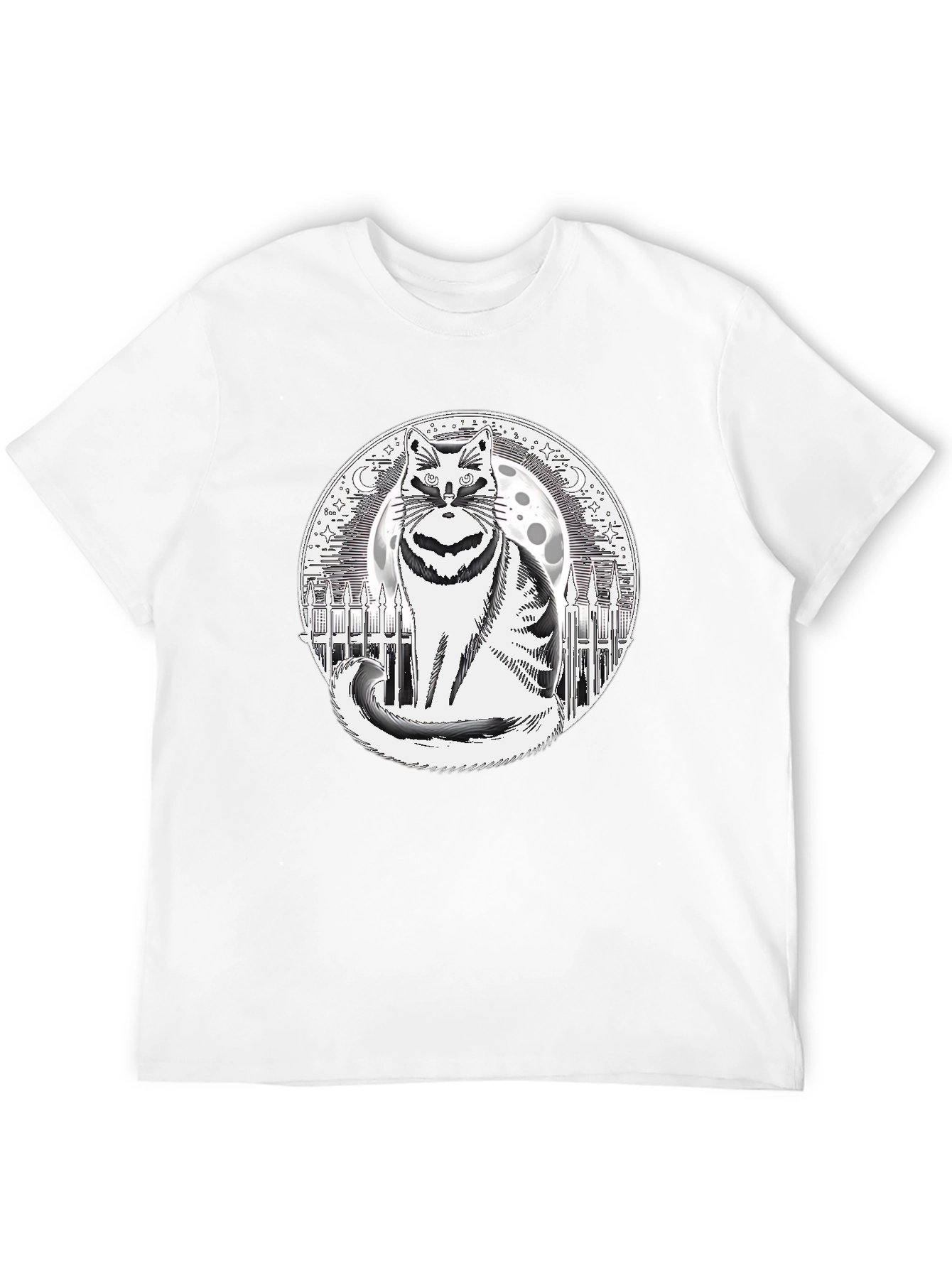 Raccoon Moon Mens Graphic T-Shirt