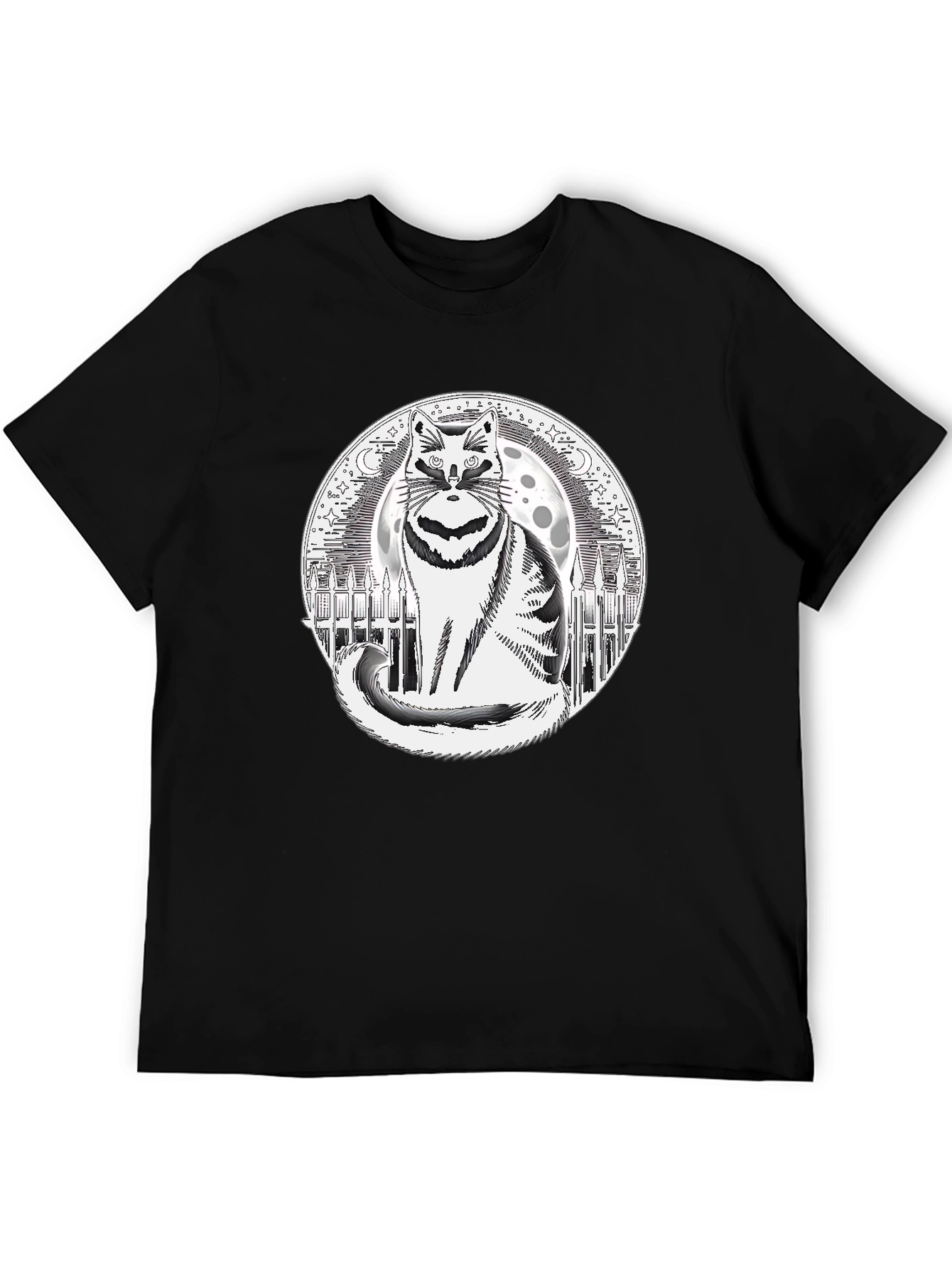 Raccoon Moon Mens Graphic T-Shirt