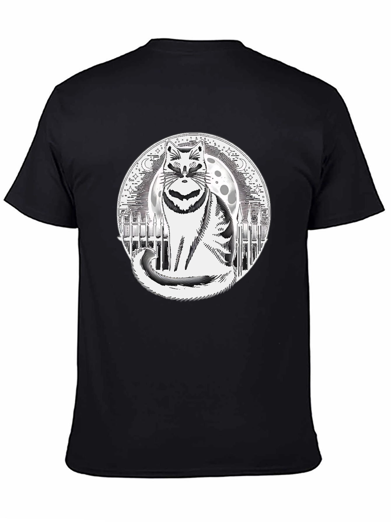 Raccoon Moon Mens Graphic T-Shirt