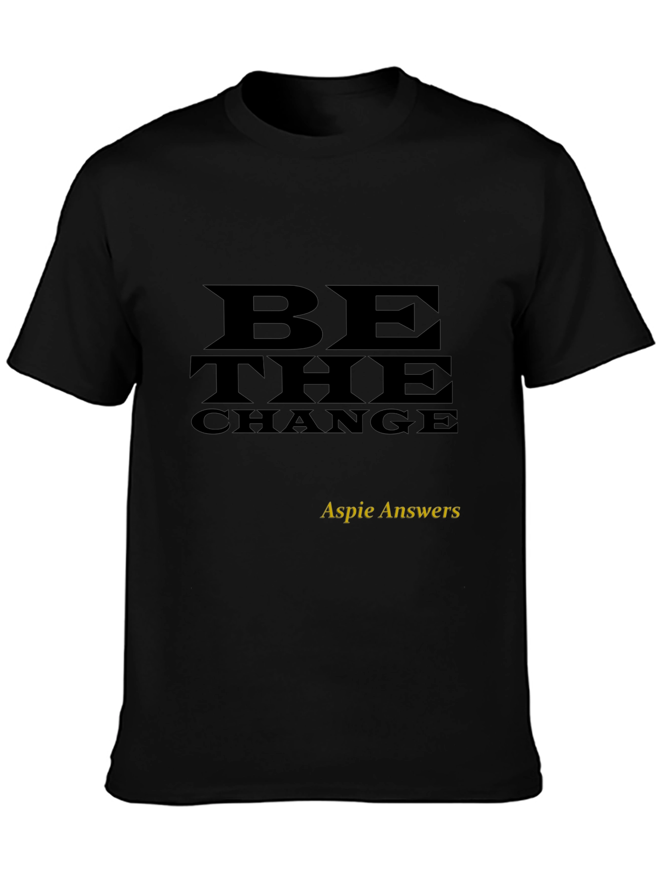 Be the Change Black Graphic Tee