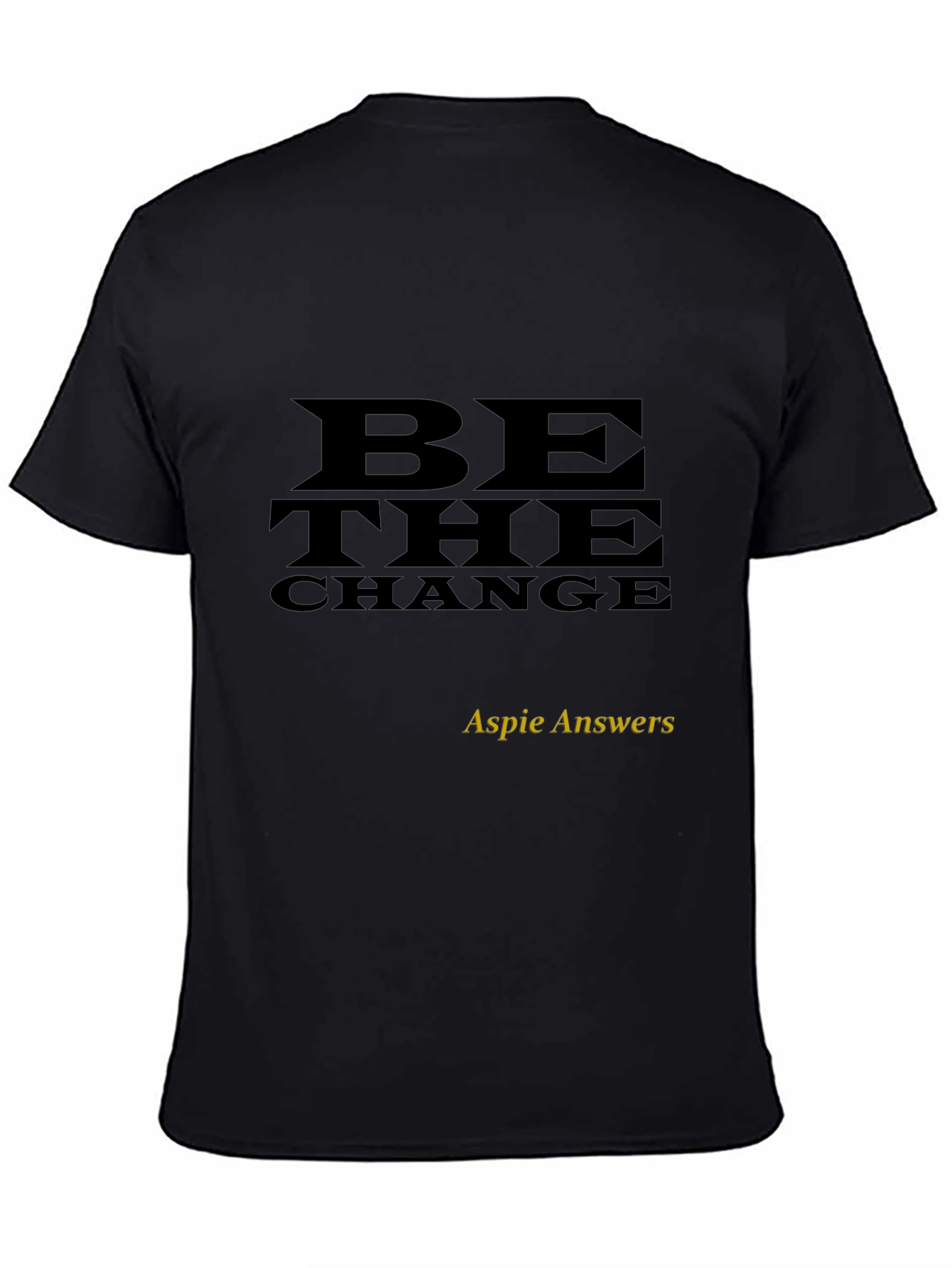 Be the Change Black Graphic Tee