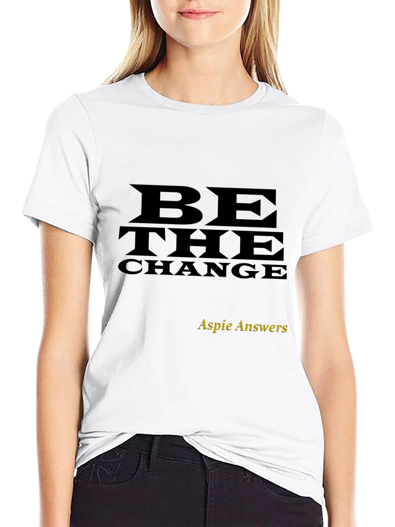 Be the Change Black Graphic Tee