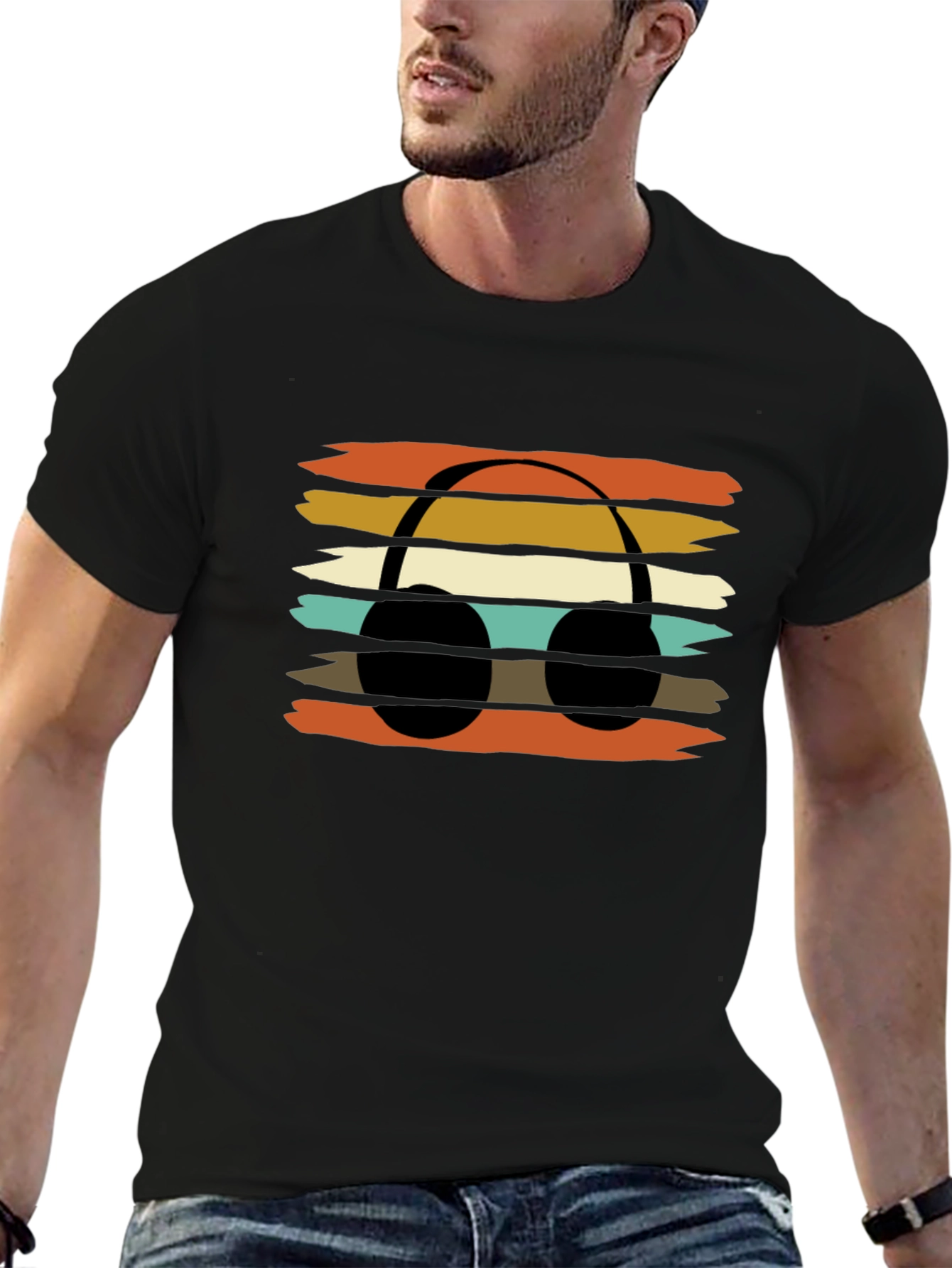 Retro Headphone Graphic Tee
