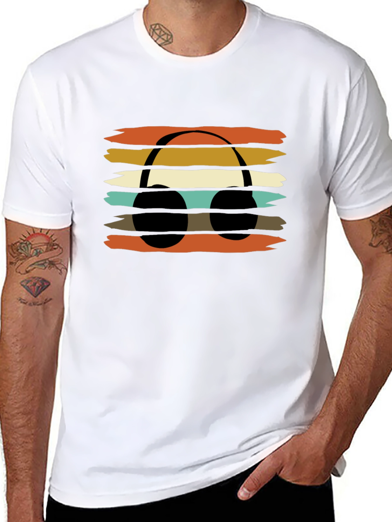Retro Headphone Graphic Tee