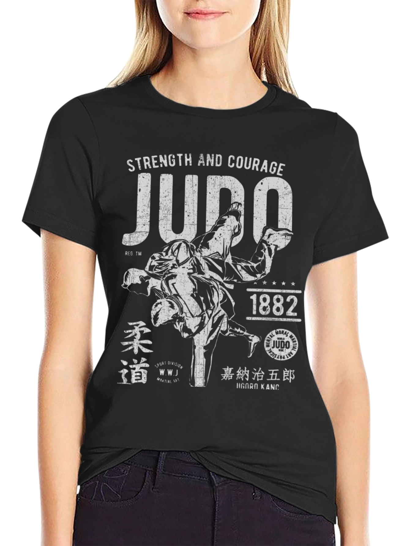Judo Strength and Courage Graphic T-Shirt