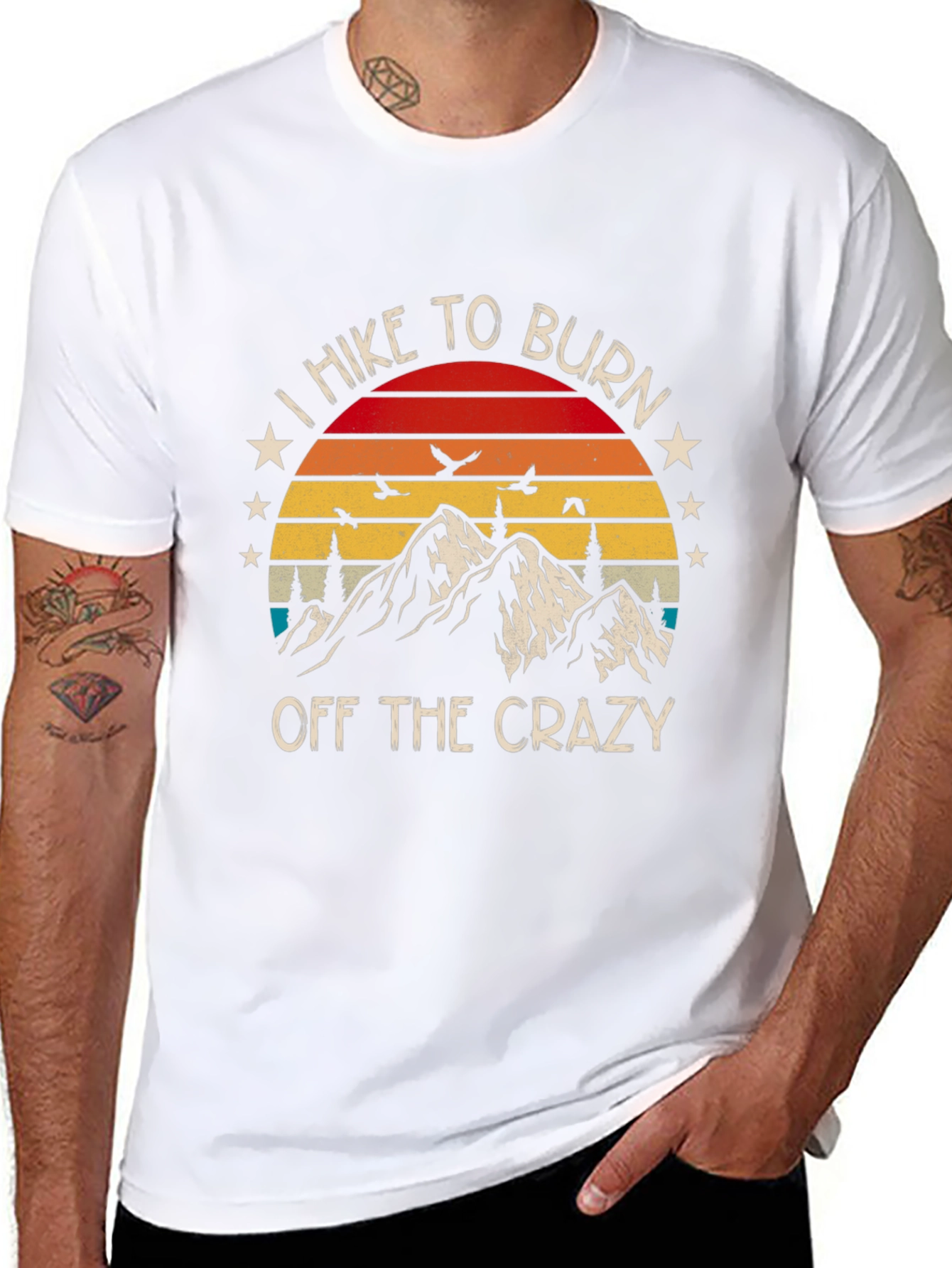 Hike To Burn Off The Crazy Graphic T-Shirt
