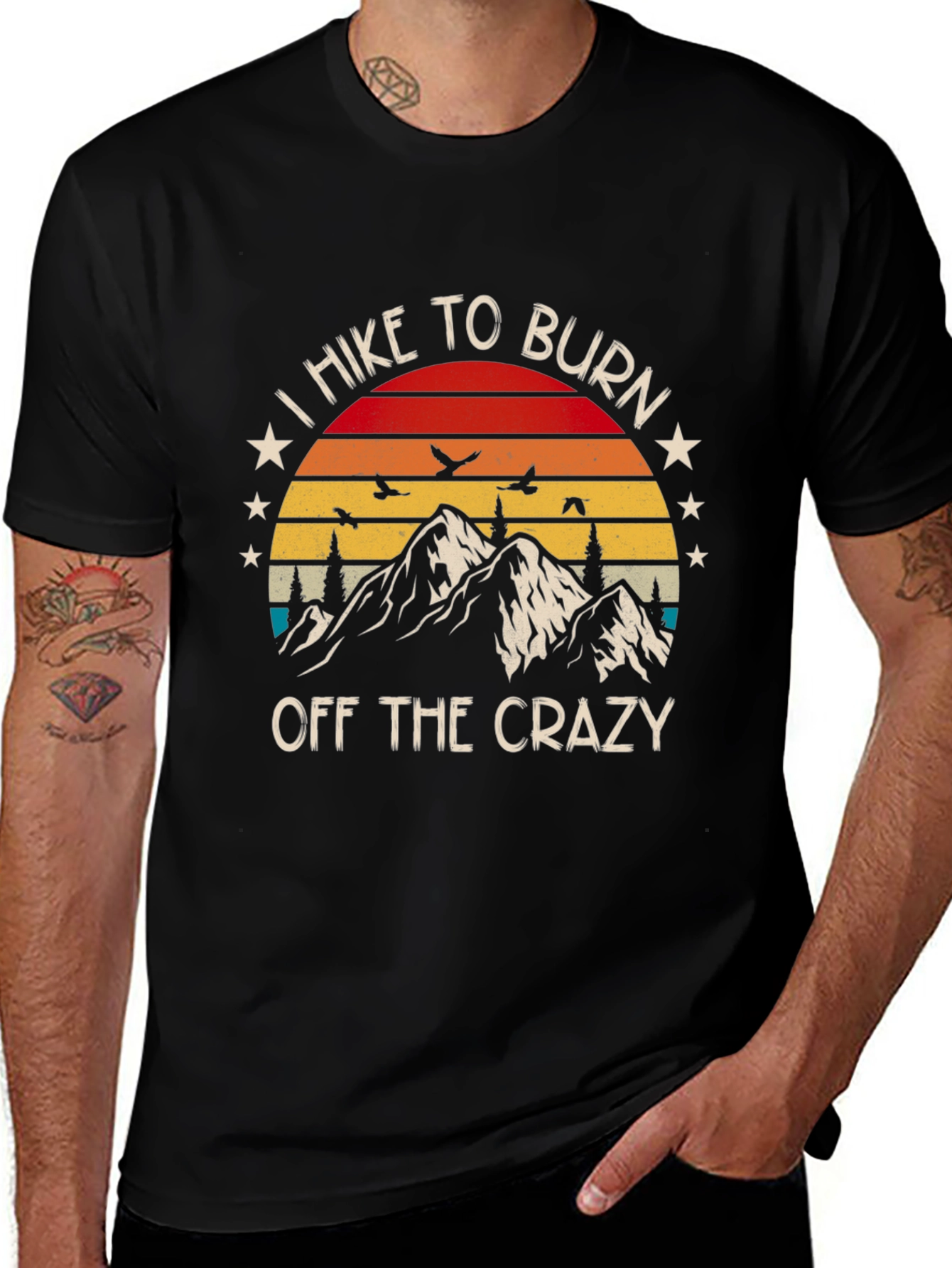 Hike To Burn Off The Crazy Graphic T-Shirt