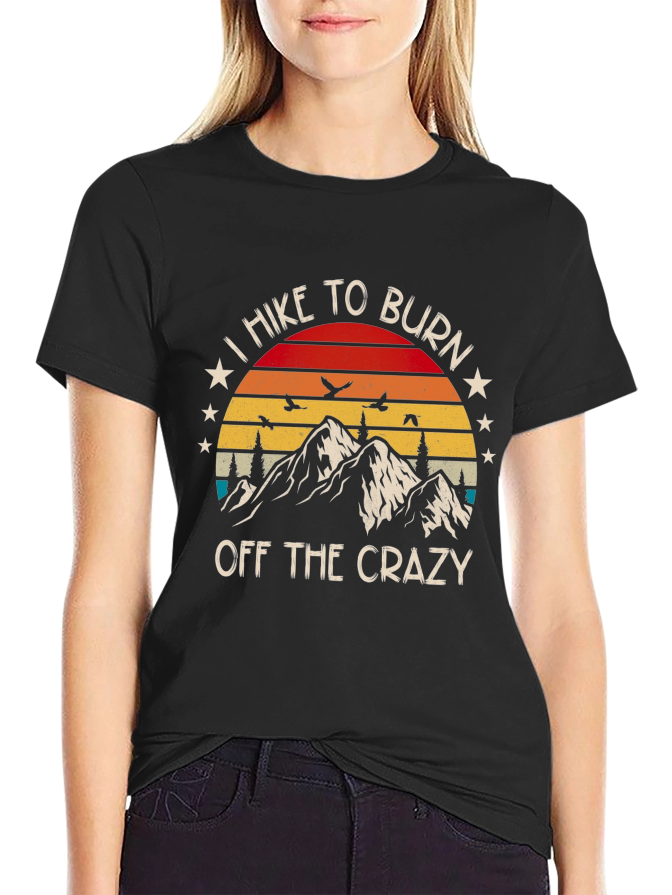 Hike To Burn Off The Crazy Graphic T-Shirt