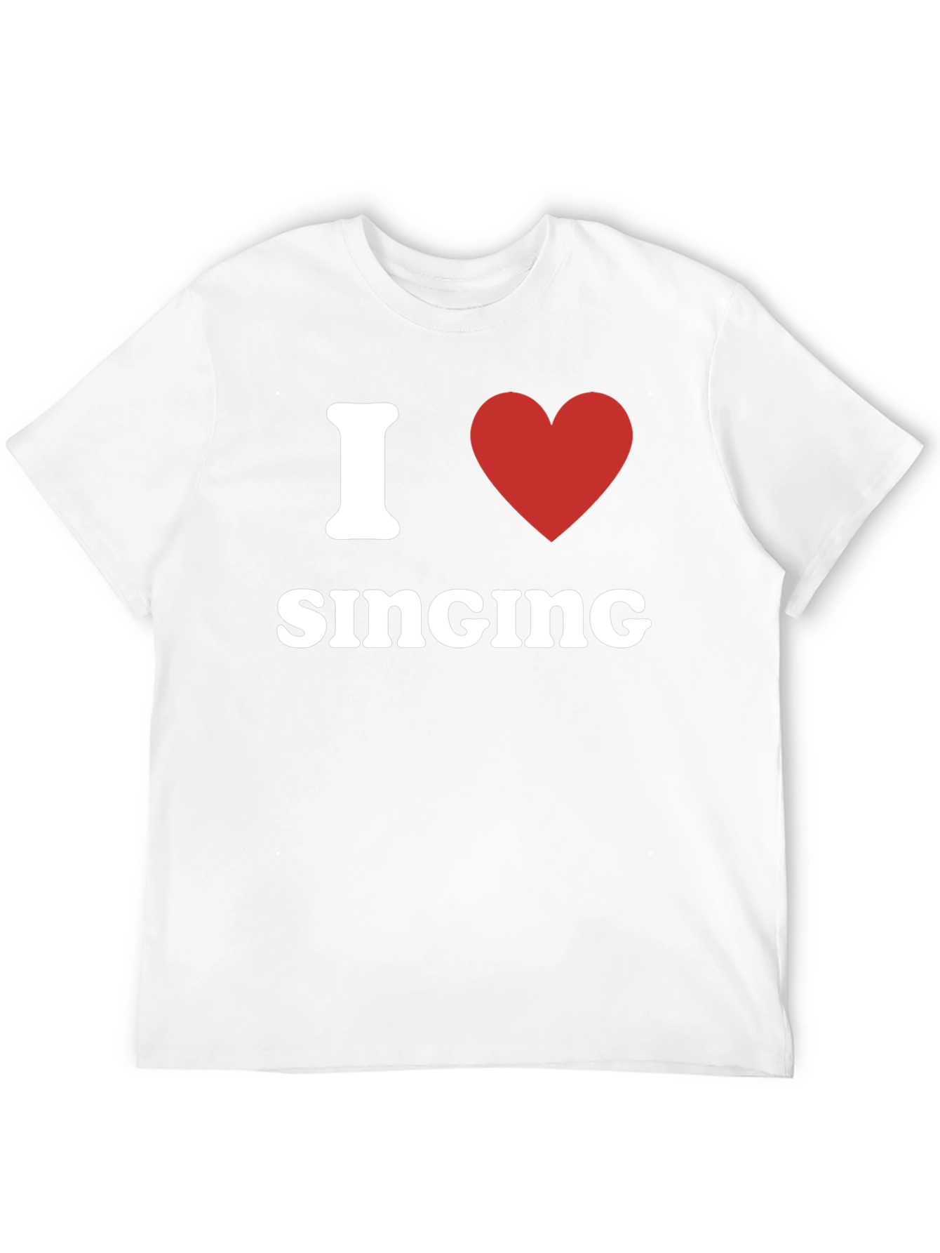 I Heart Singing Black T-Shirt