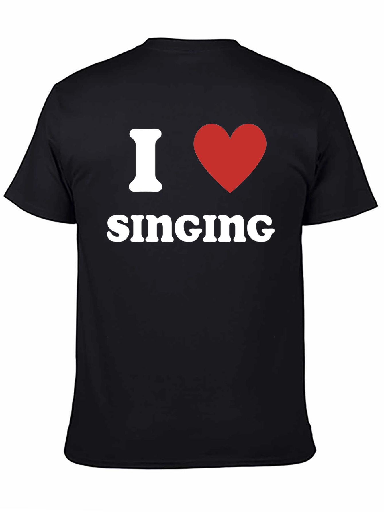 I Heart Singing Black T-Shirt