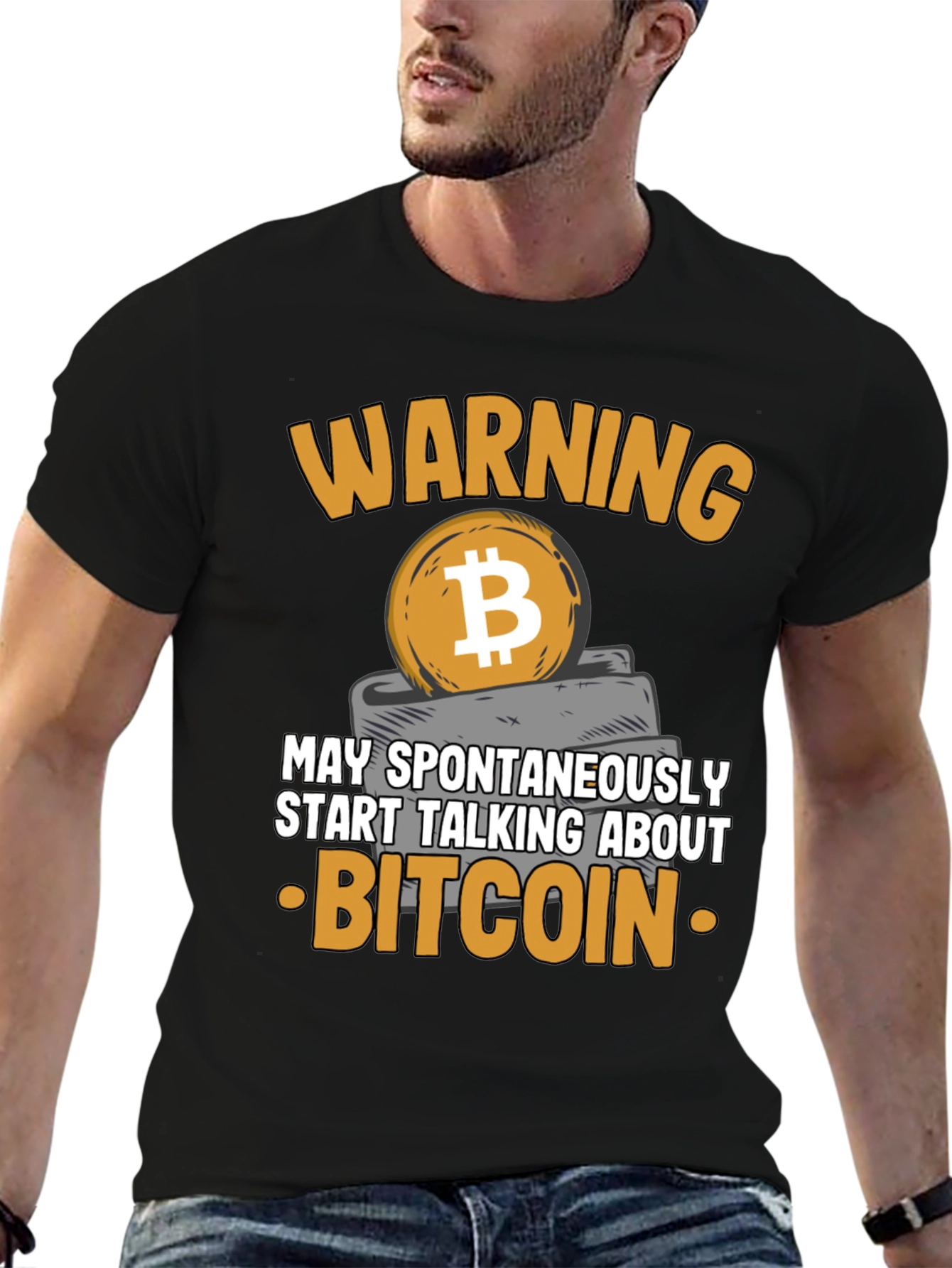Warning Bitcoin T-Shirt