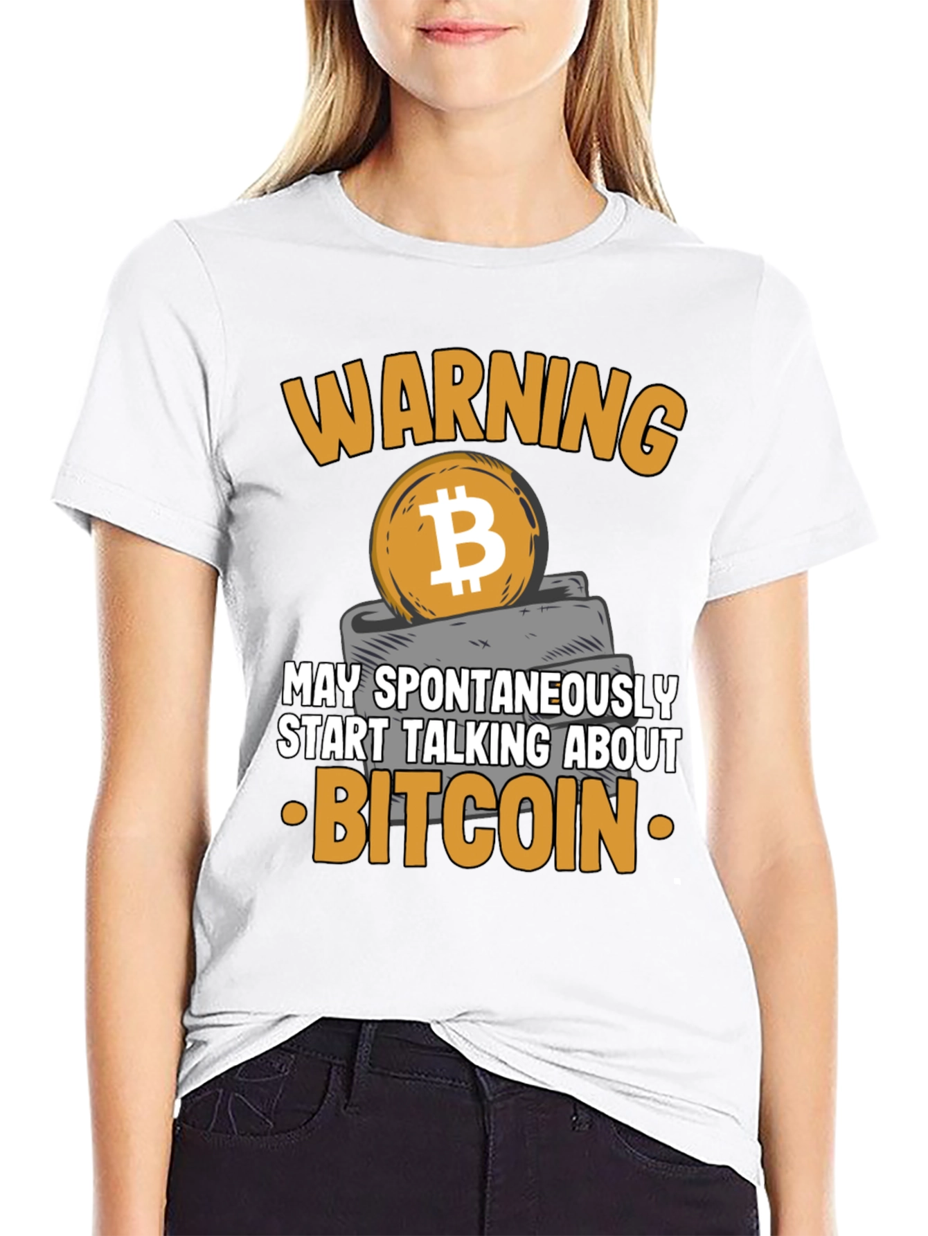 Warning Bitcoin T-Shirt