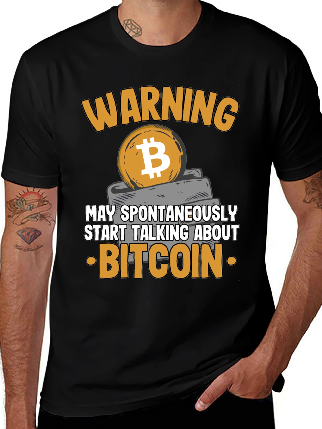 Warning Bitcoin T-Shirt