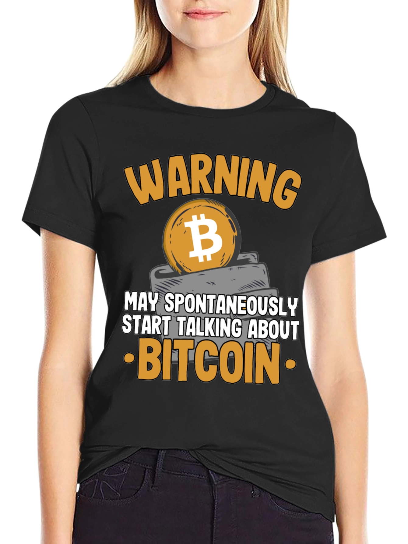 Warning Bitcoin T-Shirt