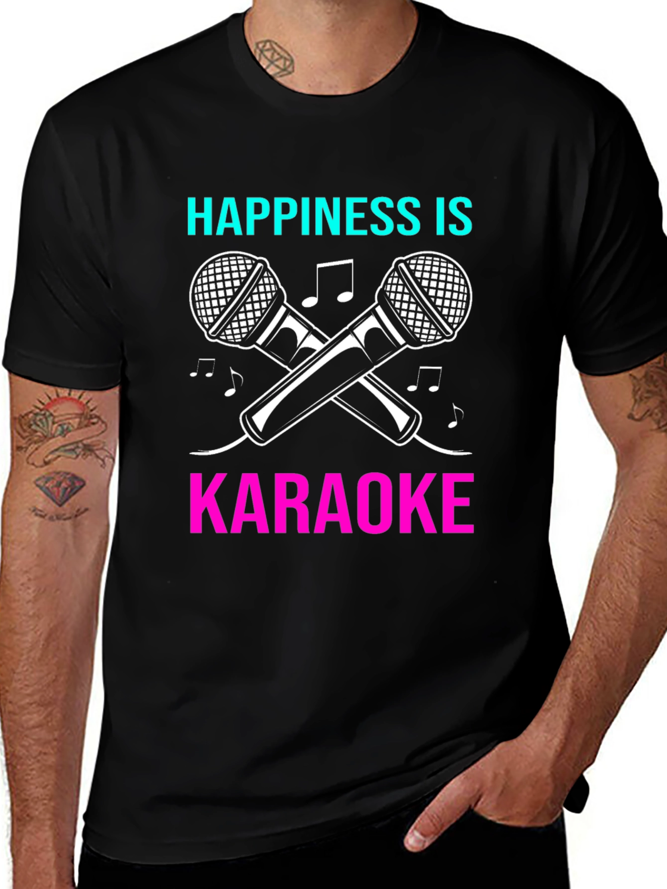 Happiness is Karaoke Graphic T-Shirt