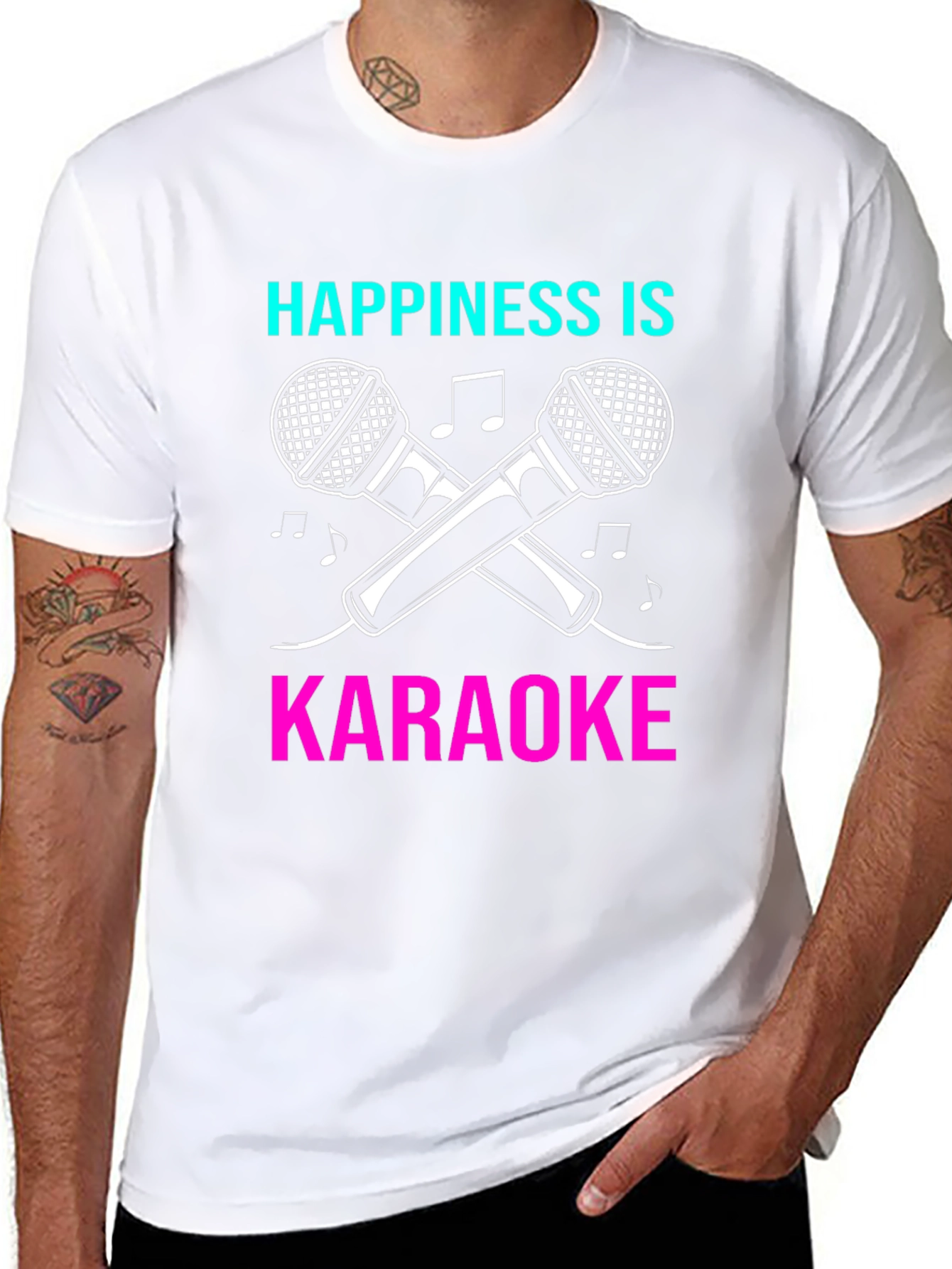 Happiness is Karaoke Graphic T-Shirt